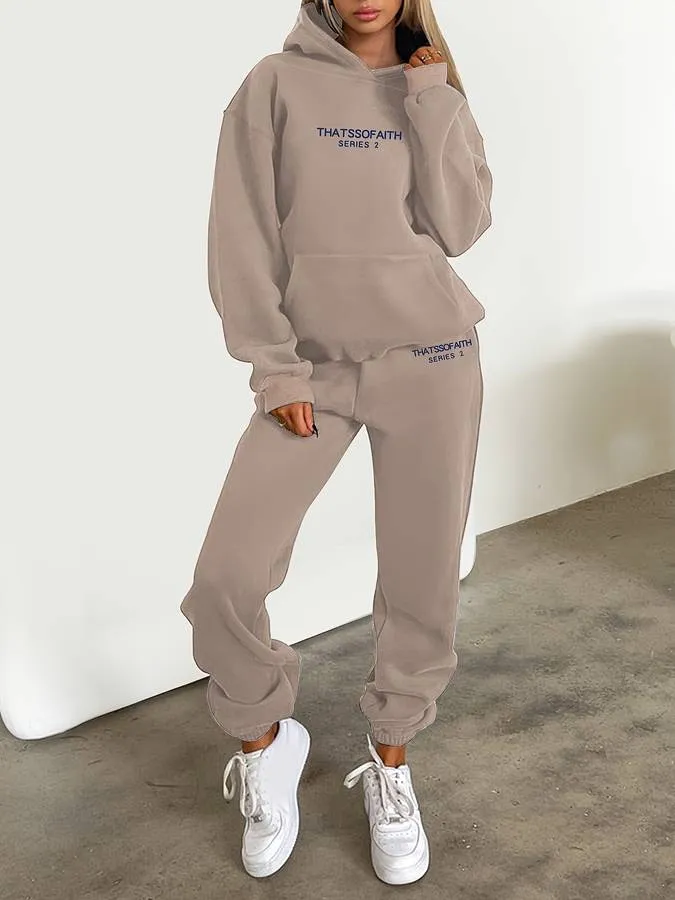 Andra - Sweatpants and Sweatshirt Set for Women