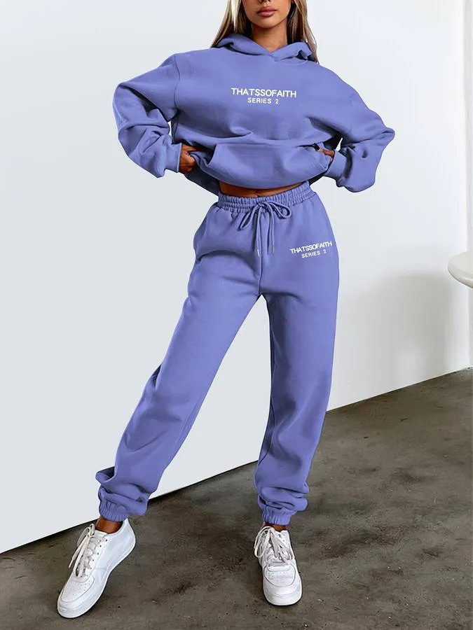 Andra - Sweatpants and Sweatshirt Set for Women