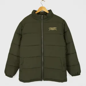 Anti Hero Skateboards - Basic Eagle Quilted Puffer Jacket - Olive