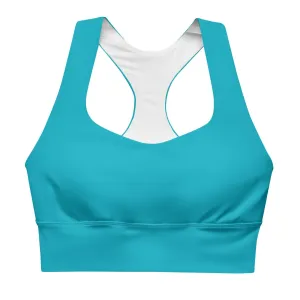 Antina Blue Longline Sports Bra