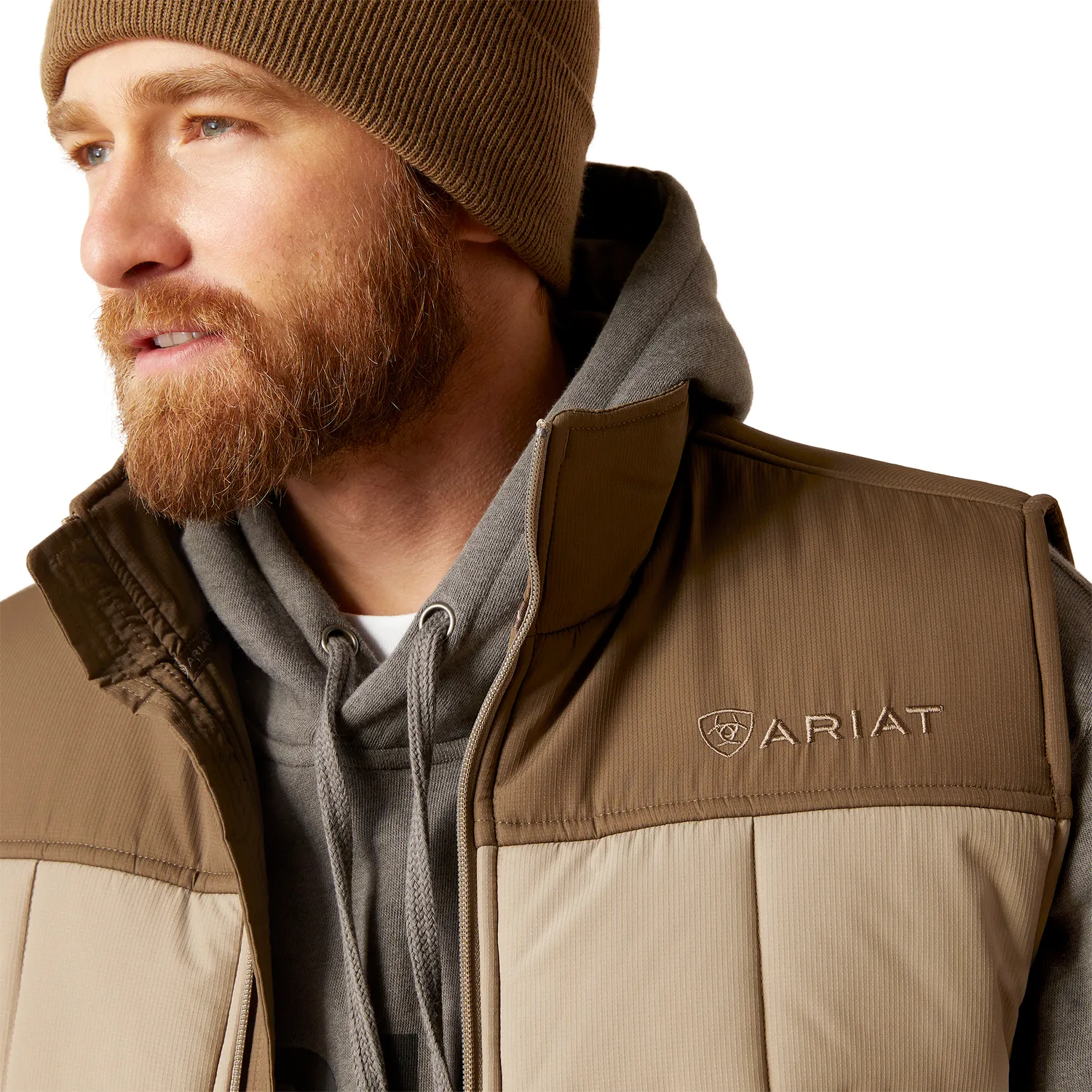 Ariat Mens Crius Insulated Vest - Brindle/Major Brown