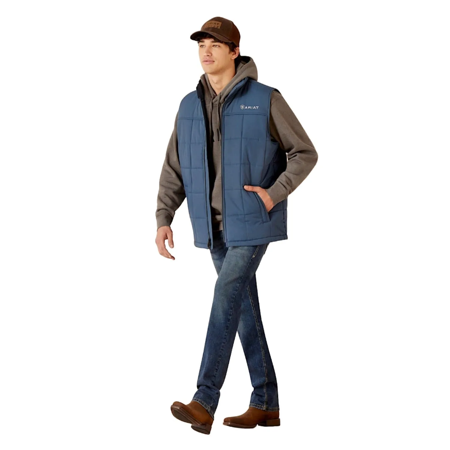 Ariat Mens Crius Insulated Vest Steely