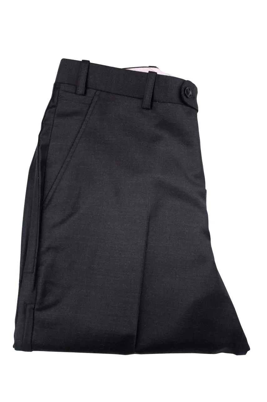 Aspen Flat Front Trouser with patch and zip pockets  - Charcoal Grey