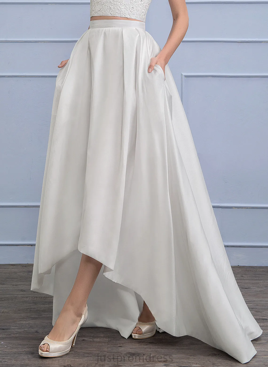 Asymmetrical Wedding Dresses Taffeta Separates Alannah Wedding Skirt