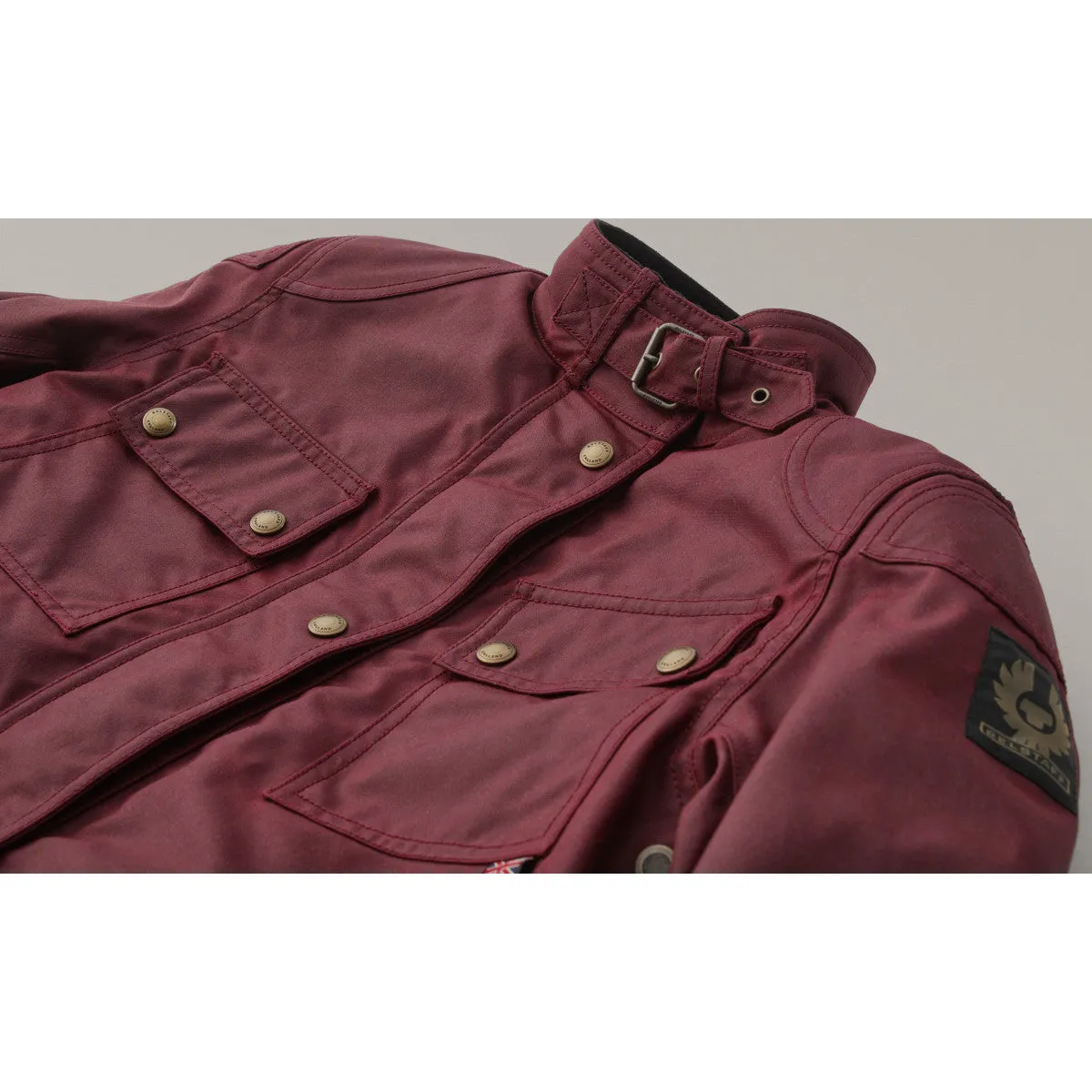 BELSTAFF WOMENS TRIALMASTER WAXED COTTON JACKET - RACING RED