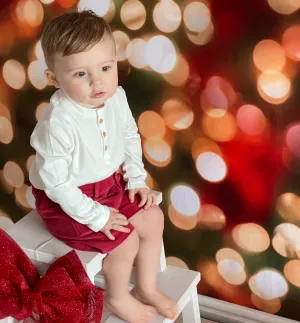 Christmas Baby Gi Boys Festivity Corduroy Shorts & Long Sleeved Top