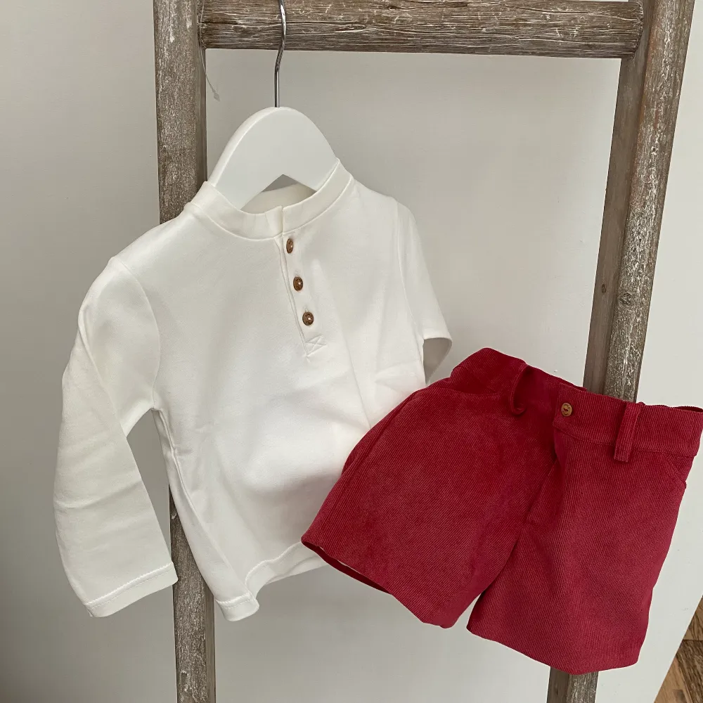 Christmas Baby Gi Boys Festivity Corduroy Shorts & Long Sleeved Top