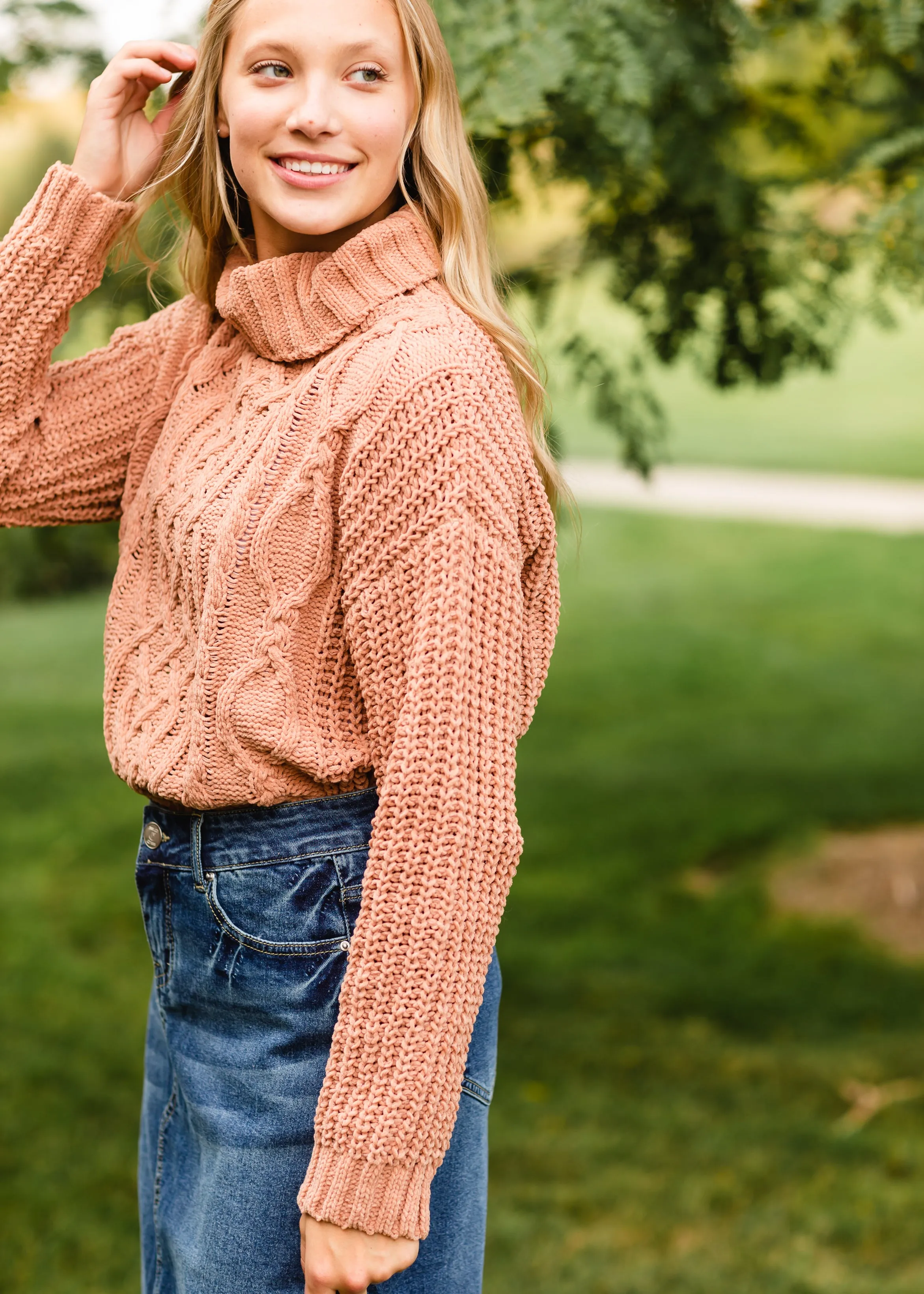 Clay Chunky Knit Turtleneck Sweater - FINAL SALE