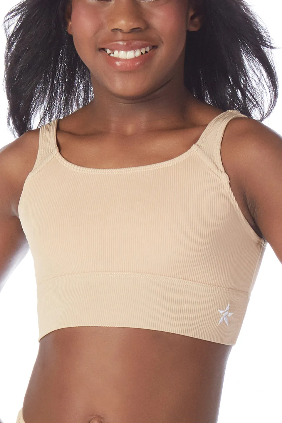 Comfy Cozy Sports Bra in Caramel