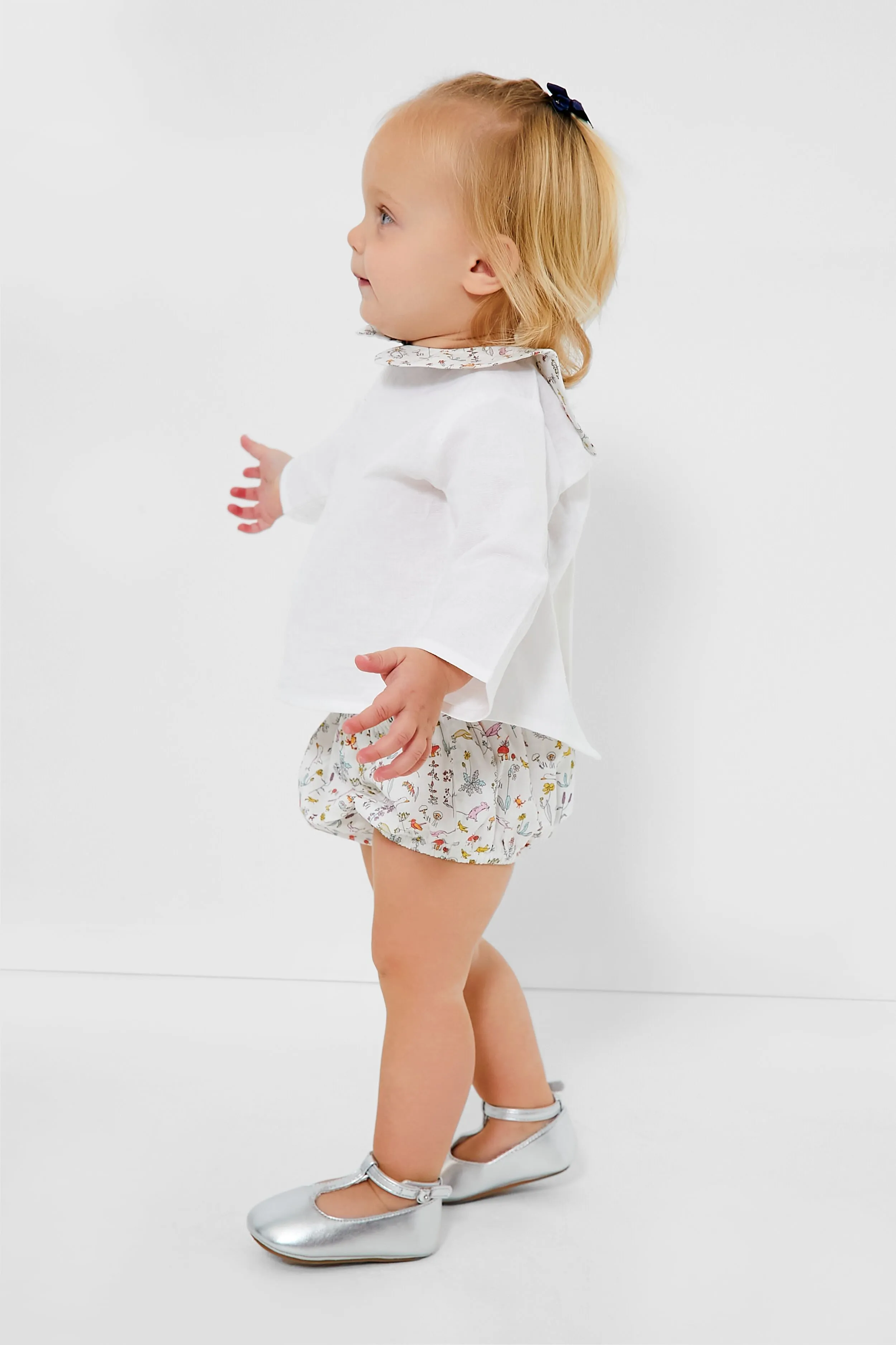 Double Button Blouse and Liberty Theo Bloomer Set