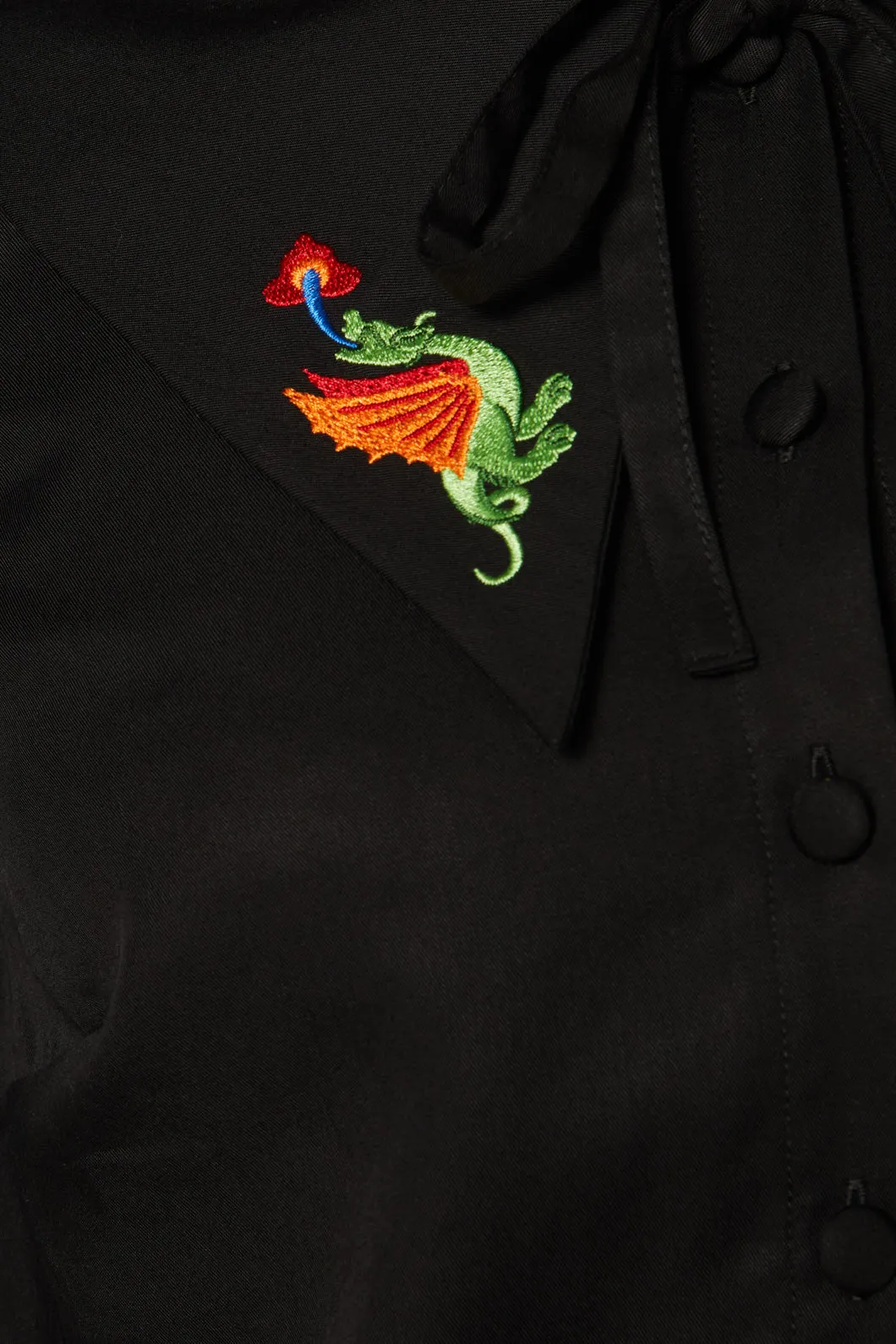 Dragon Embroidered Blouse