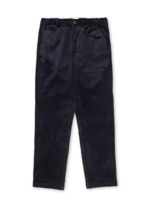 Drawstring Trousers Pitstone Cord Navy