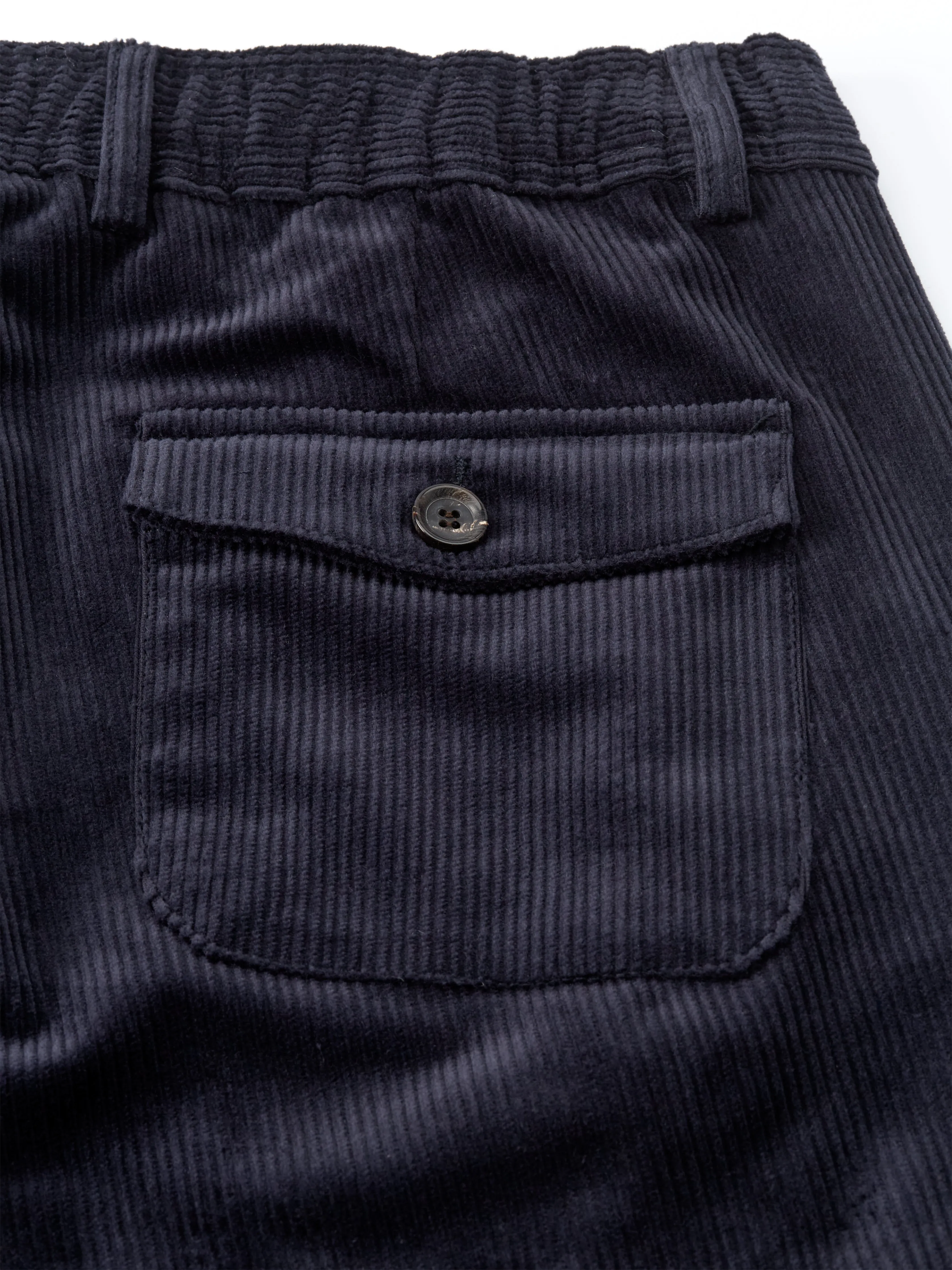 Drawstring Trousers Pitstone Cord Navy