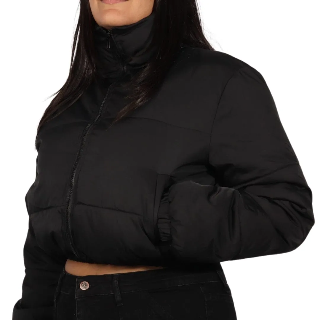 Elastic Hem Puffer Jacket