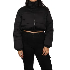 Elastic Hem Puffer Jacket