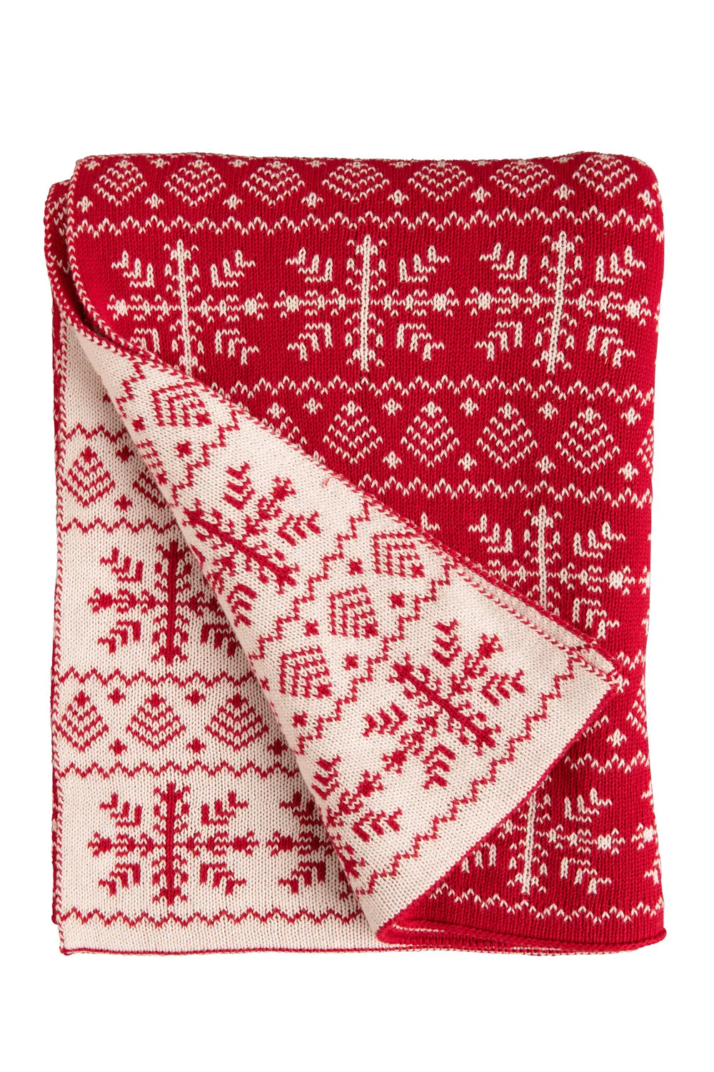 Fairisle Knitted Throw