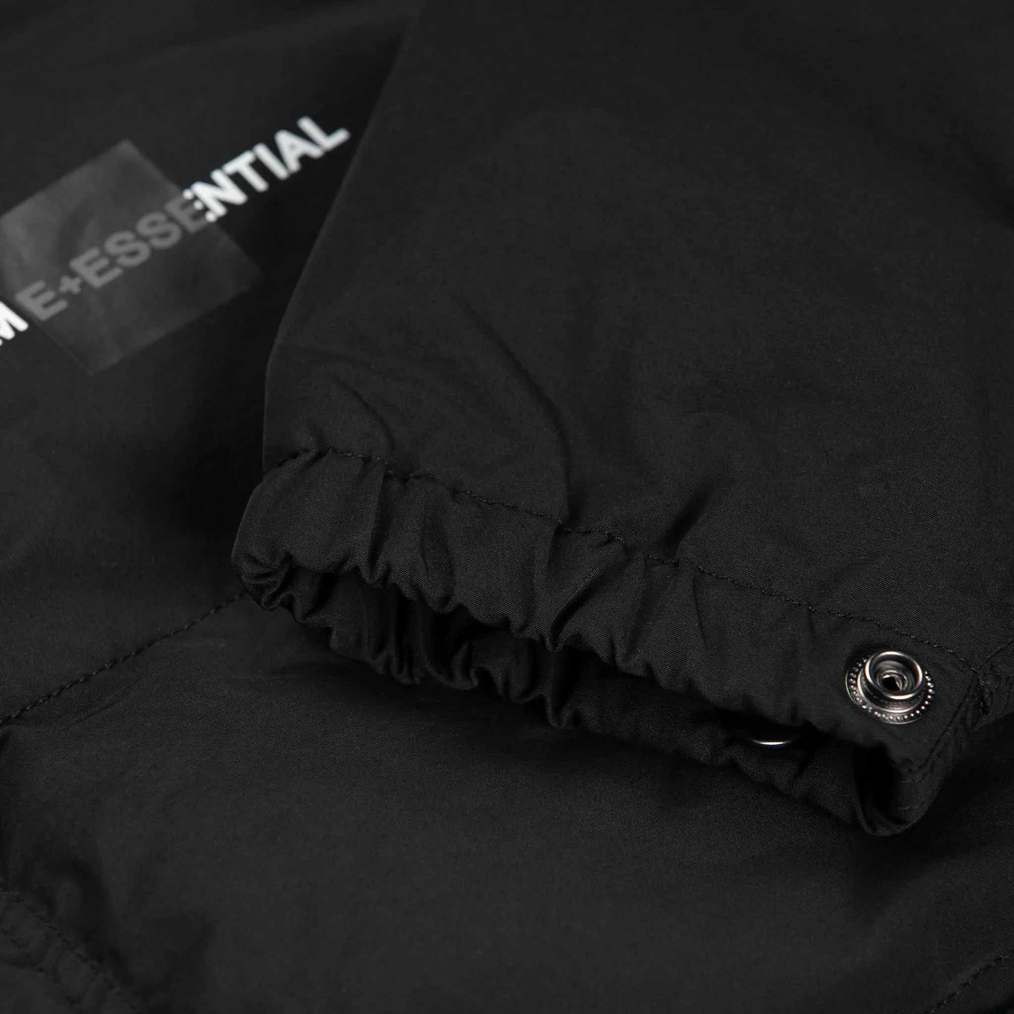 HOMME  'ESSENTIAL' Quilted Puffer Jacket Black