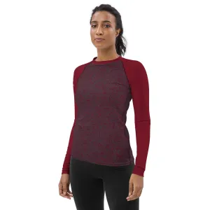 Humble Sportswear™ Pattens Red Sports Rash Guard