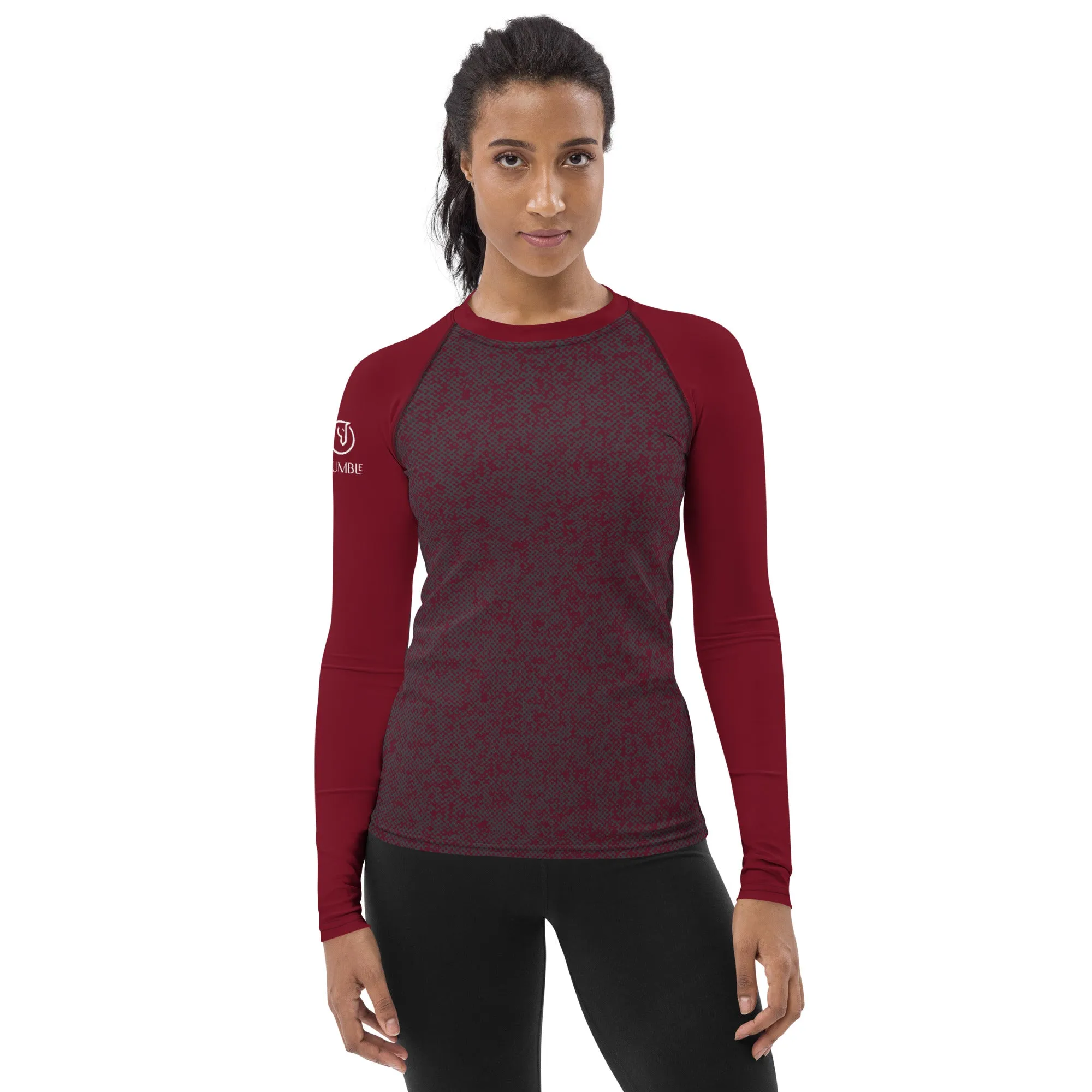 Humble Sportswear™ Pattens Red Sports Rash Guard