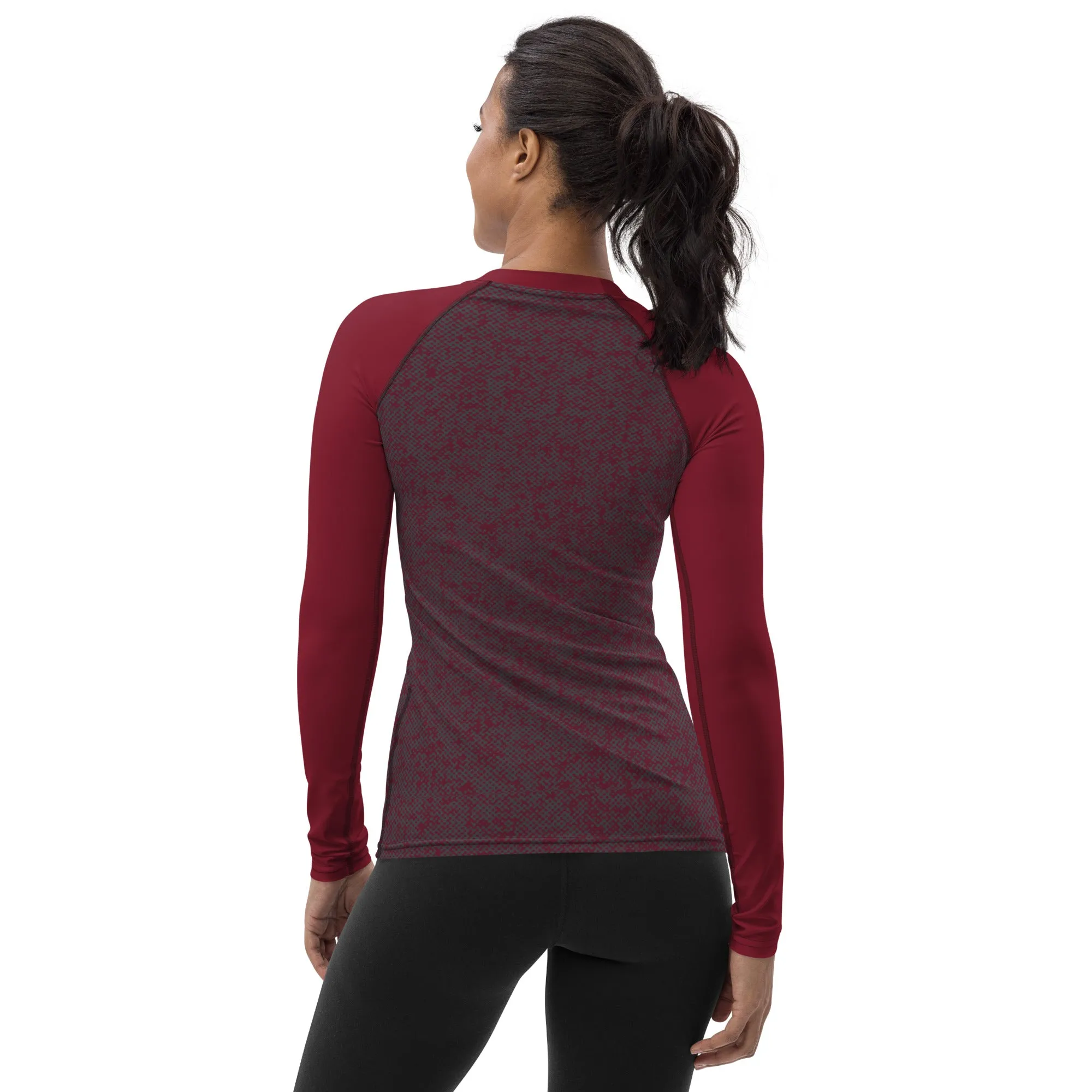 Humble Sportswear™ Pattens Red Sports Rash Guard