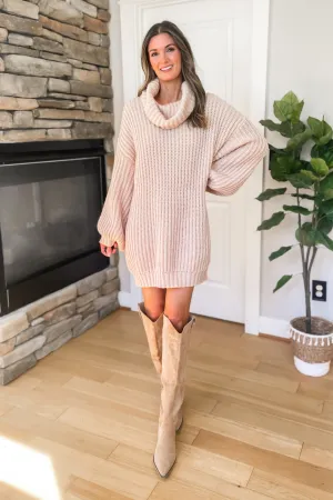 Huntley Oversized Turtleneck Sweater - Cream