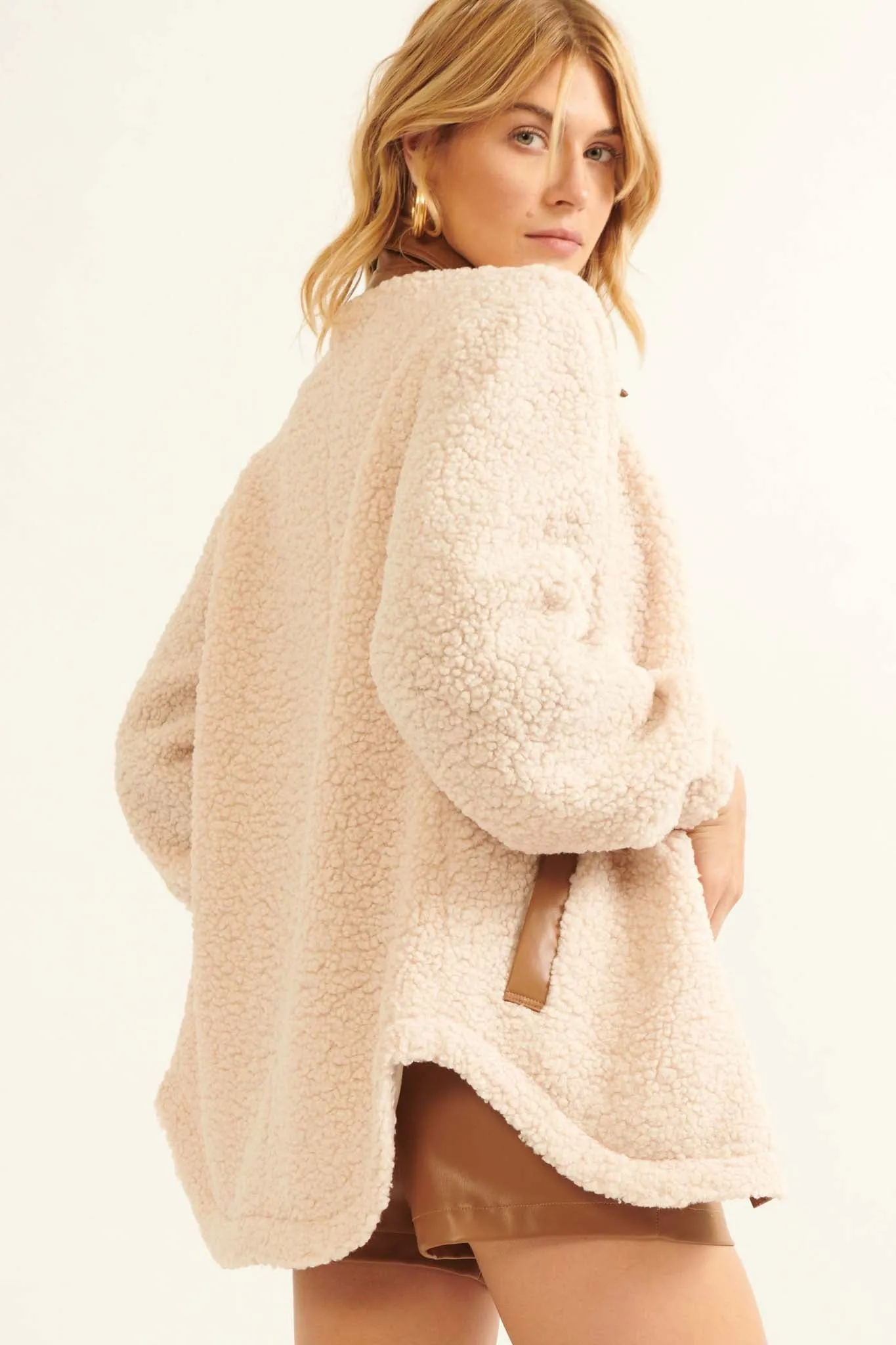 Little Lamb Faux Shearling Shacket