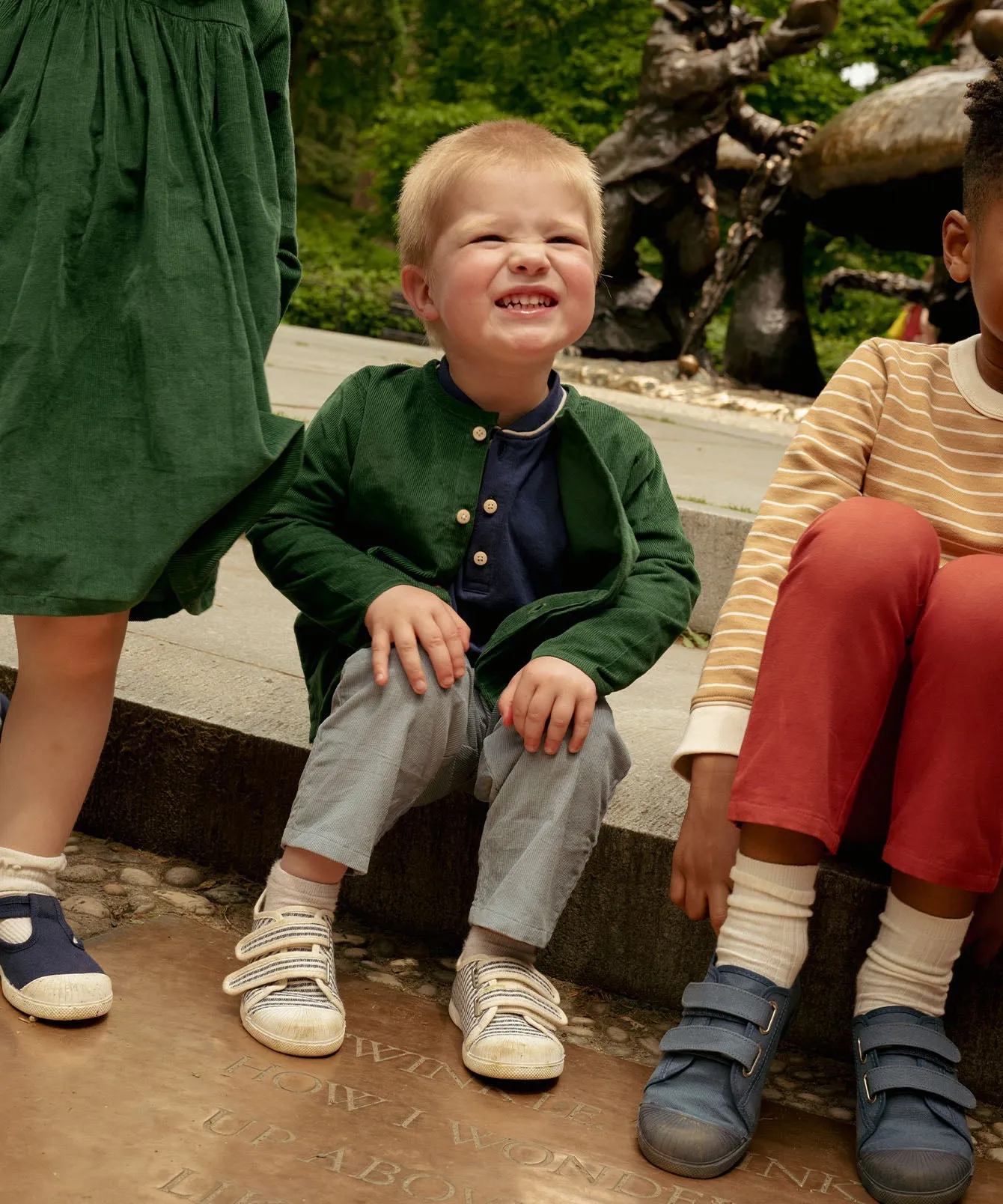 Lupo Baby Shirt, Forest Corduroy