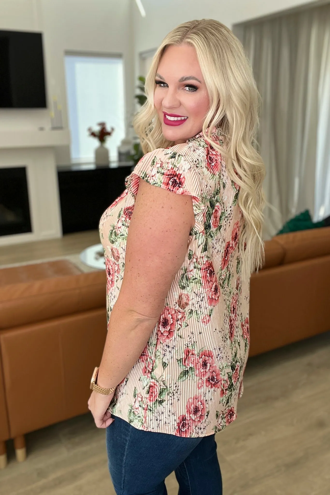 Making Me Blush Floral Top