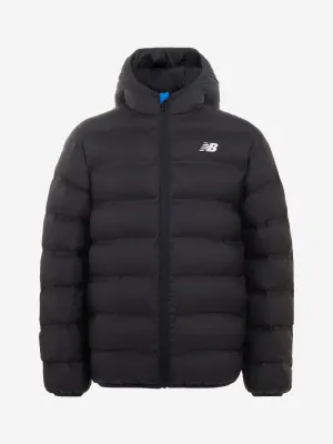 New Balance Boys Bond Quilted Jacket in Black