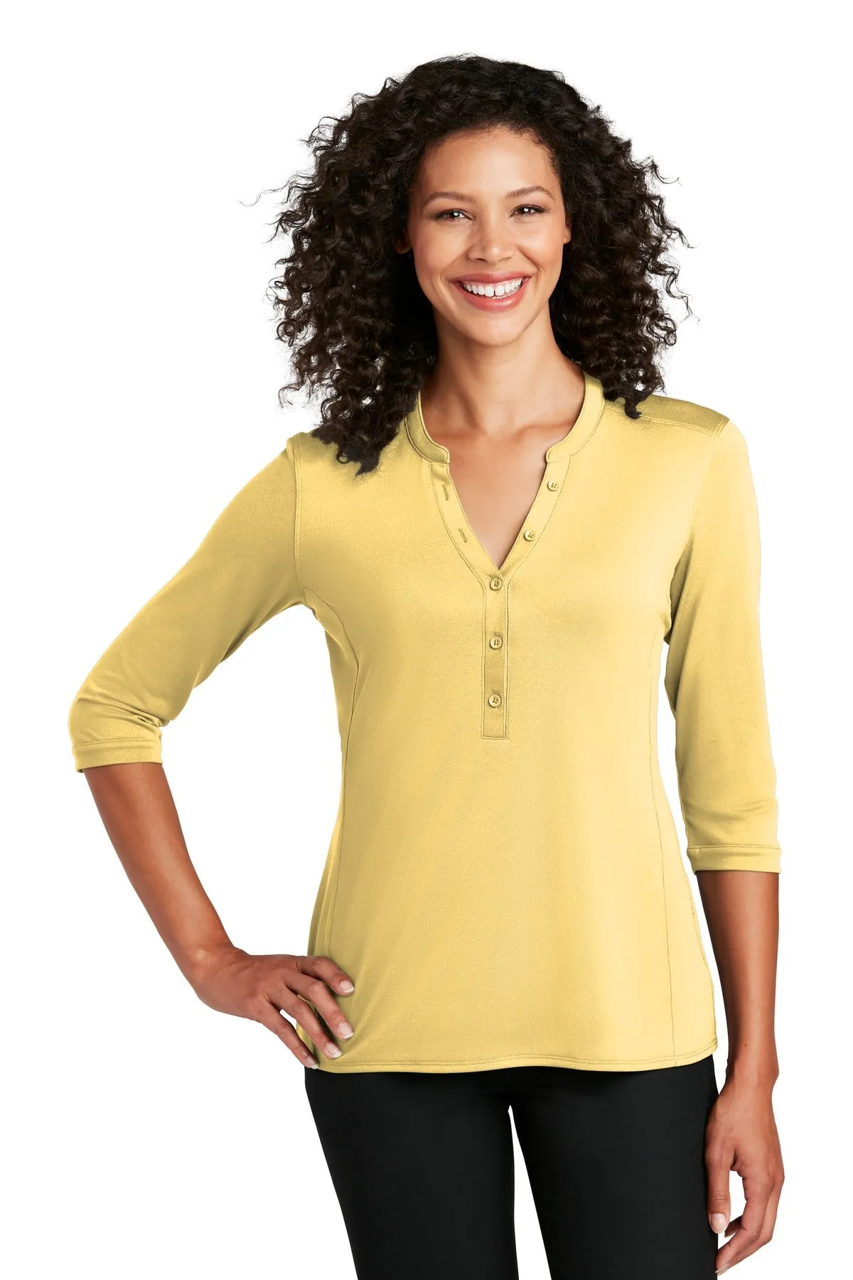 Port Authority Ladies UV Choice Pique Henley LK750