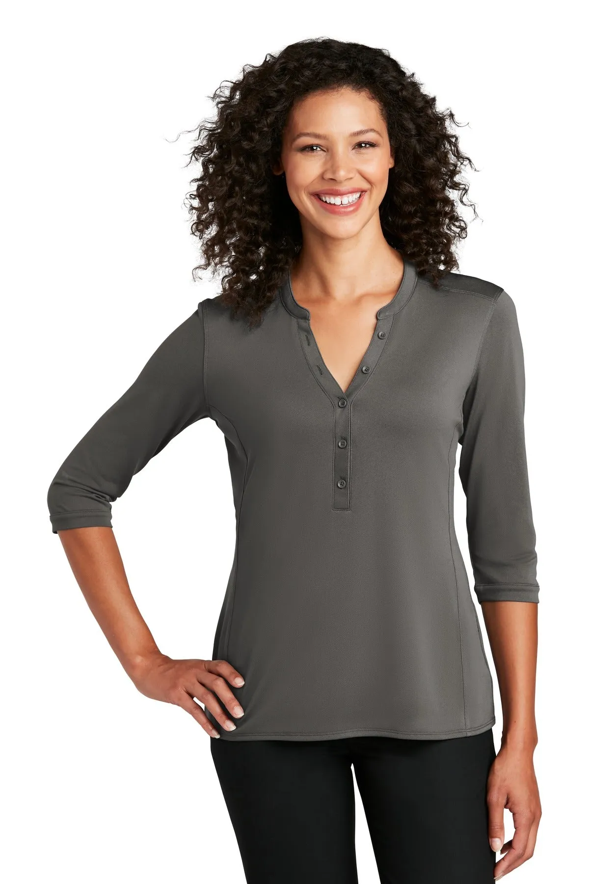 Port Authority Ladies UV Choice Pique Henley LK750