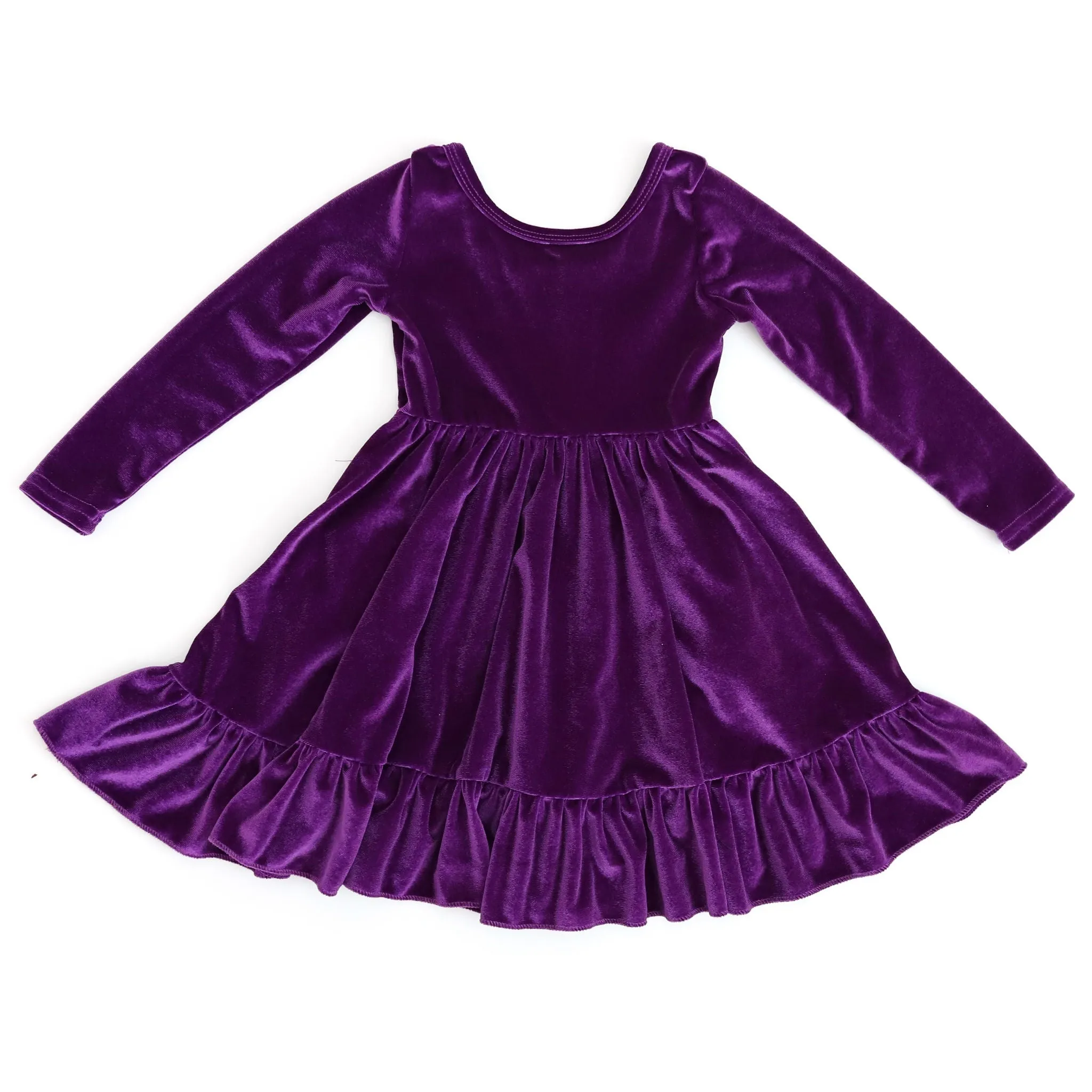 Purple Velvet Charm Dress