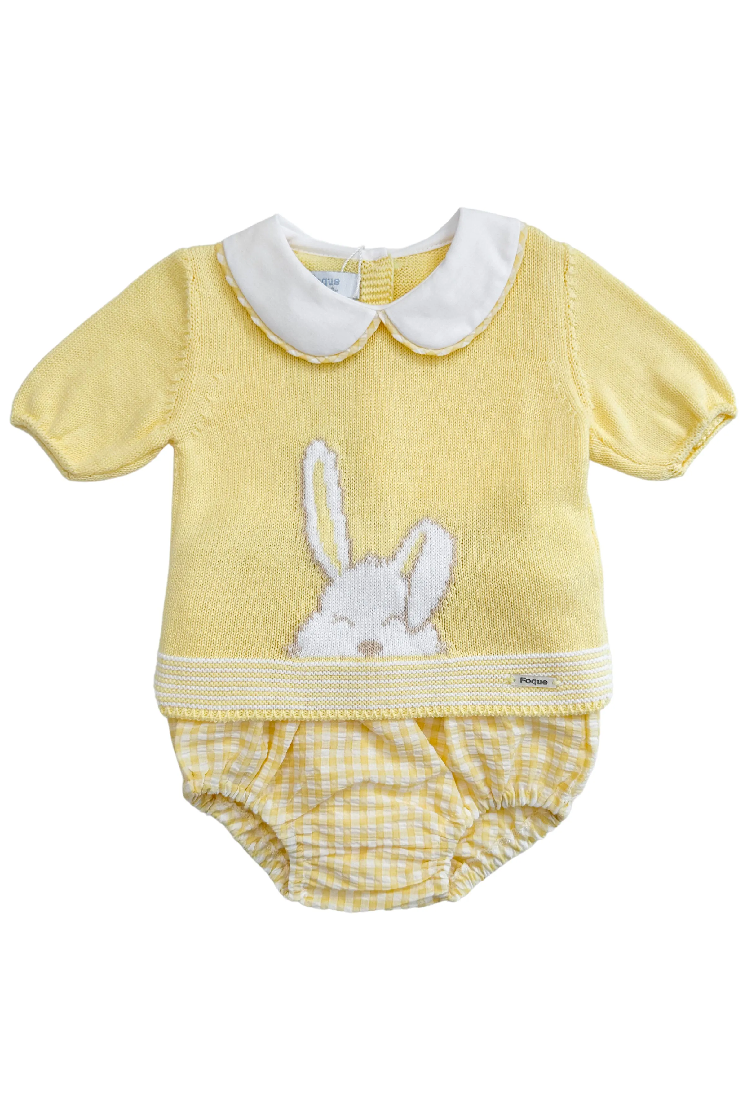 "Dennie" Lemon Knit Bunny Top & Jam Pants