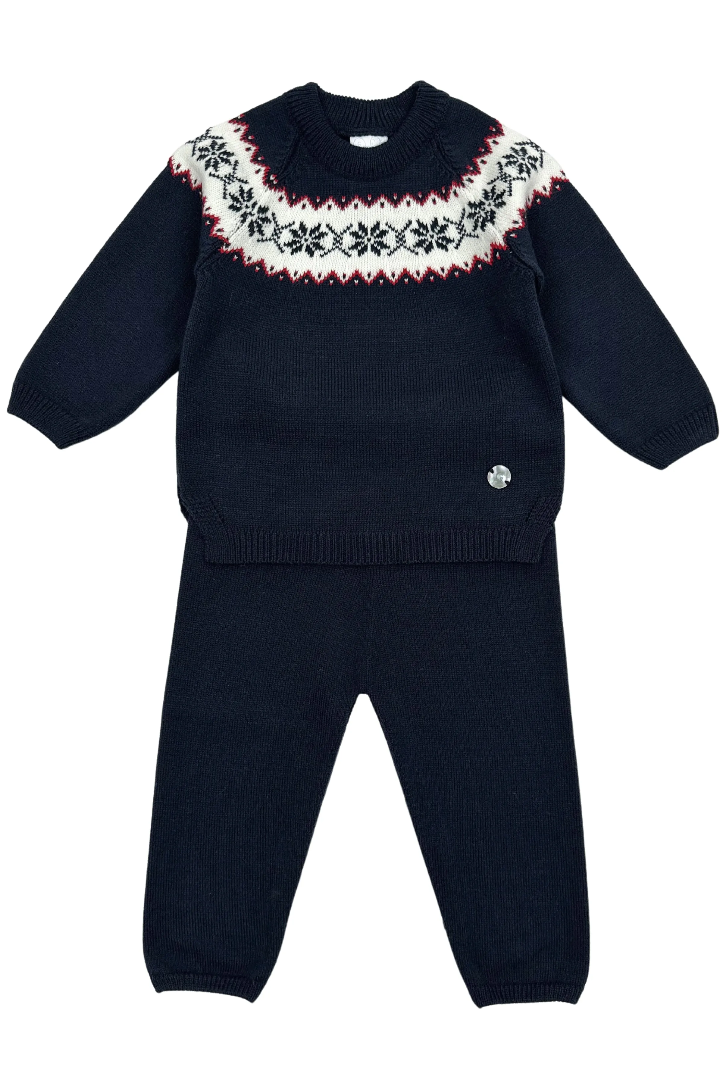 "Silas" Navy Knitted Tracksuit