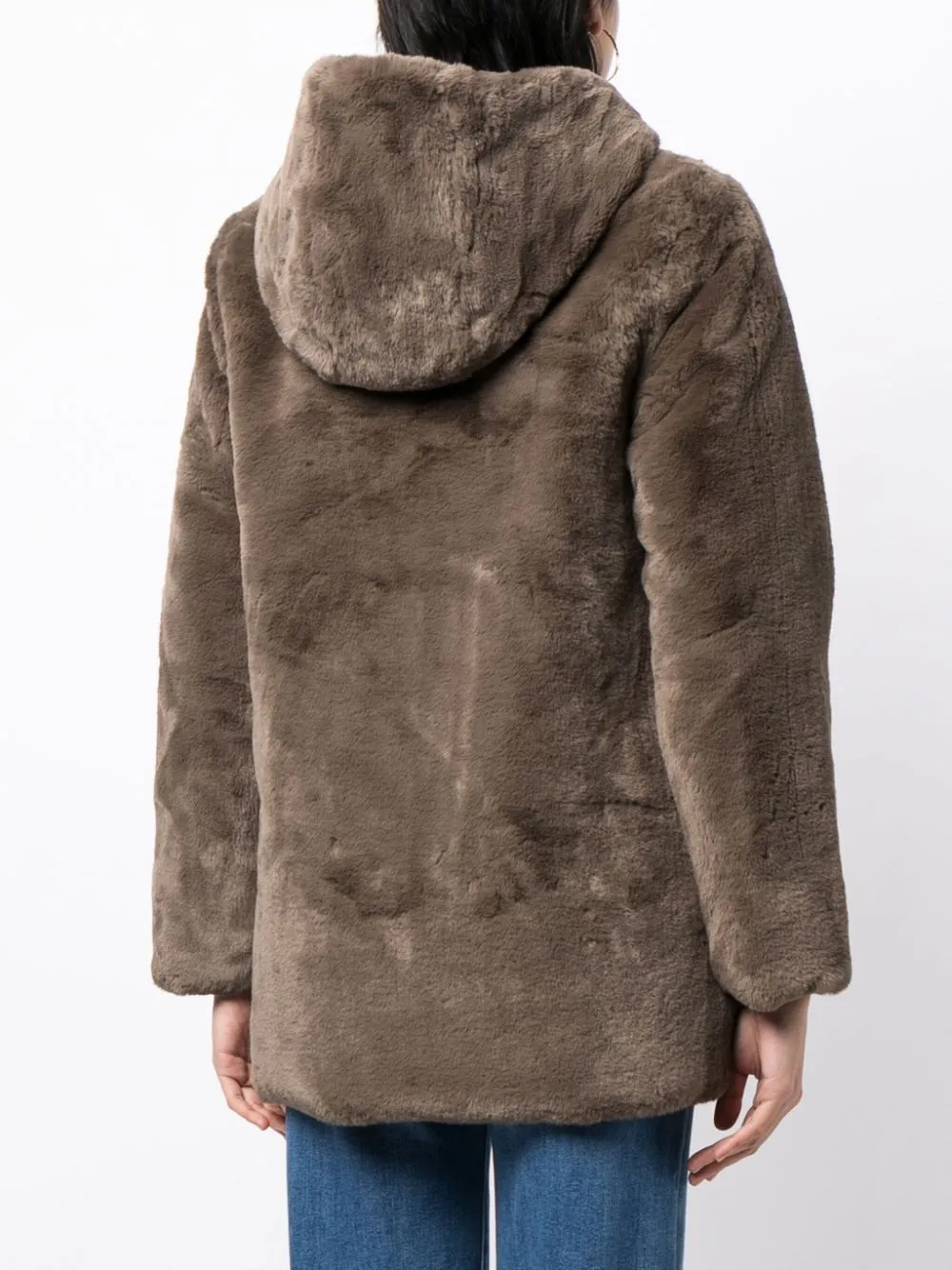 reversible faux-fur jacket