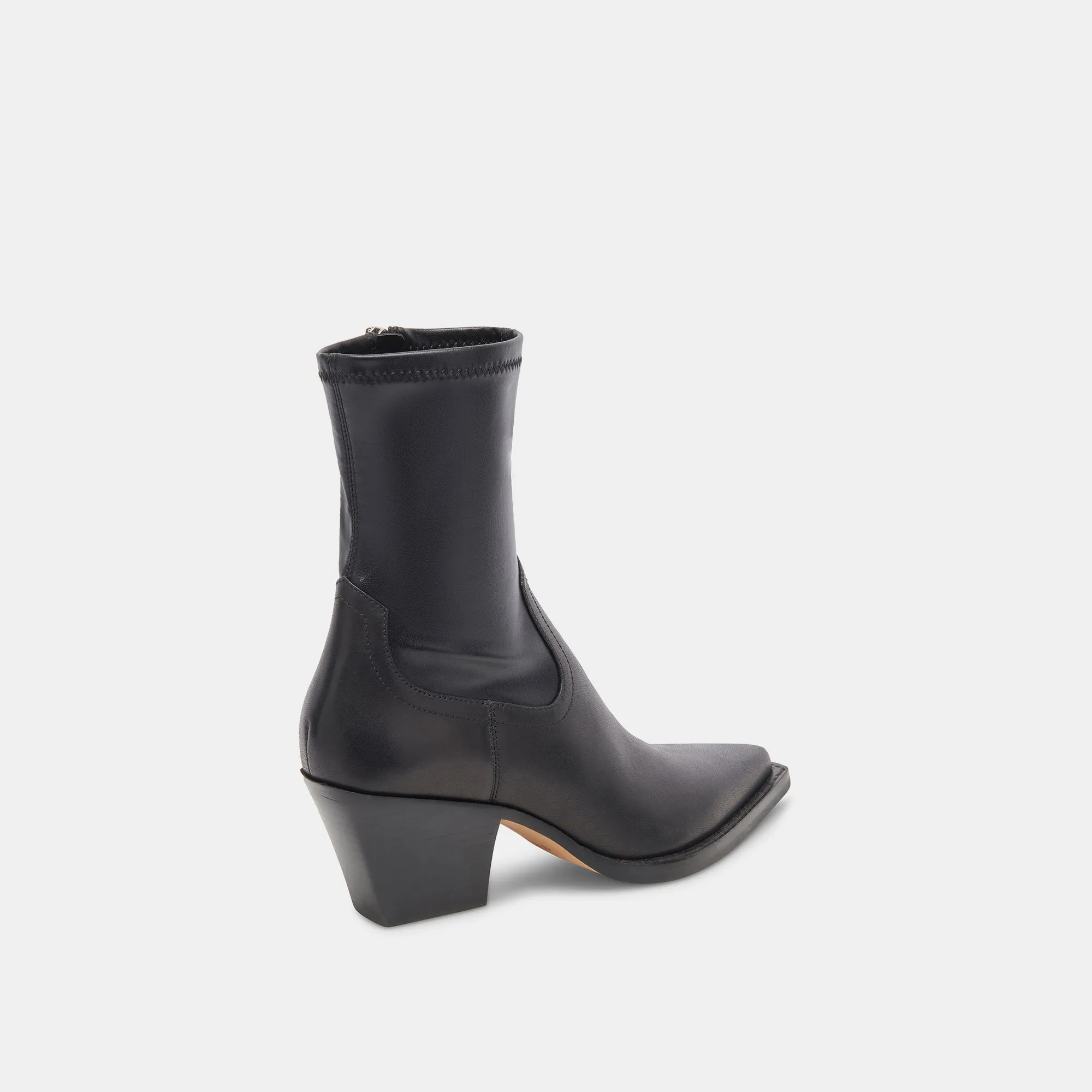 RUTGER WIDE CALF BOOTS BLACK LEATHER