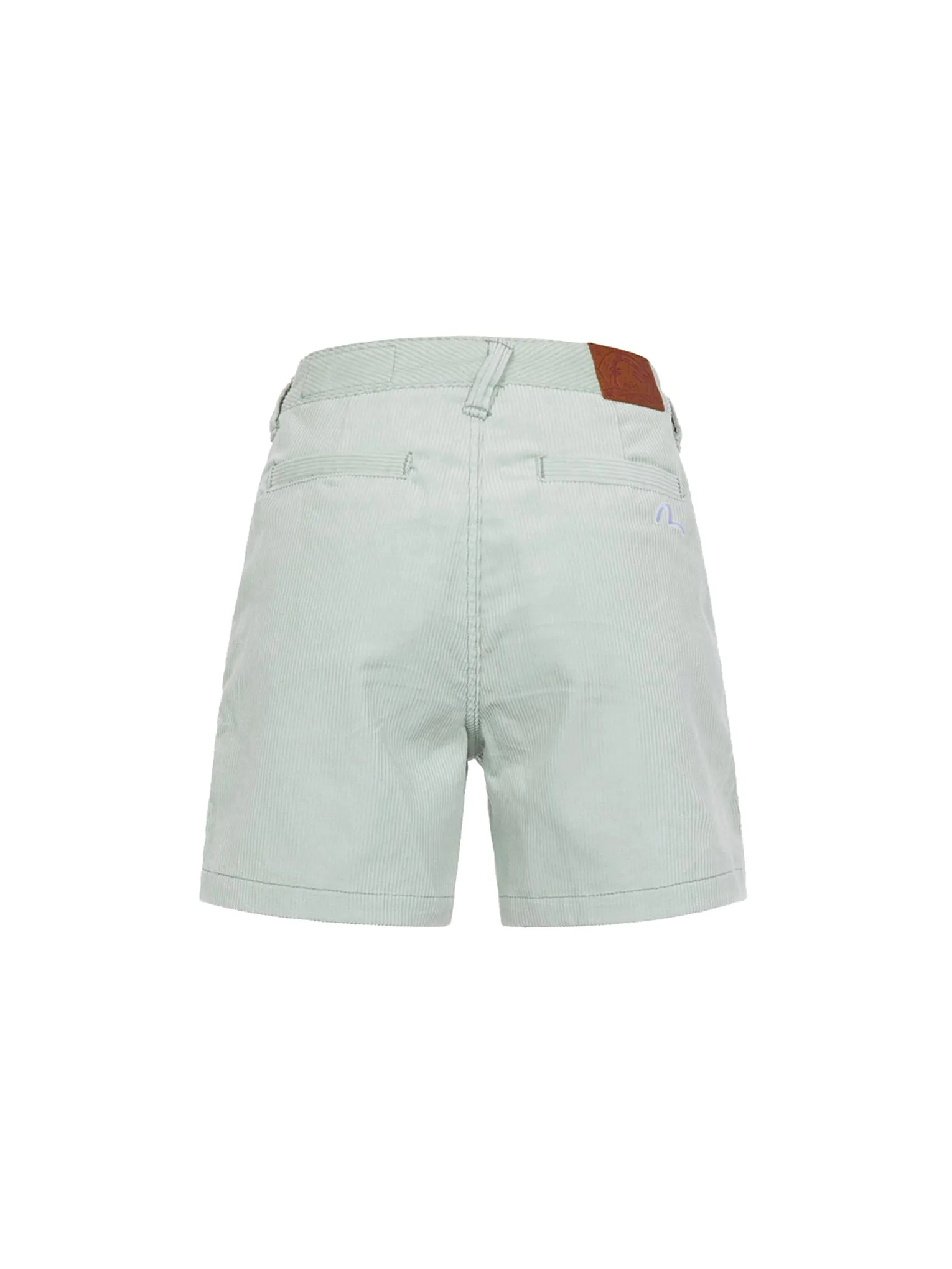 Seagull Embroidery Corduroy Shorts