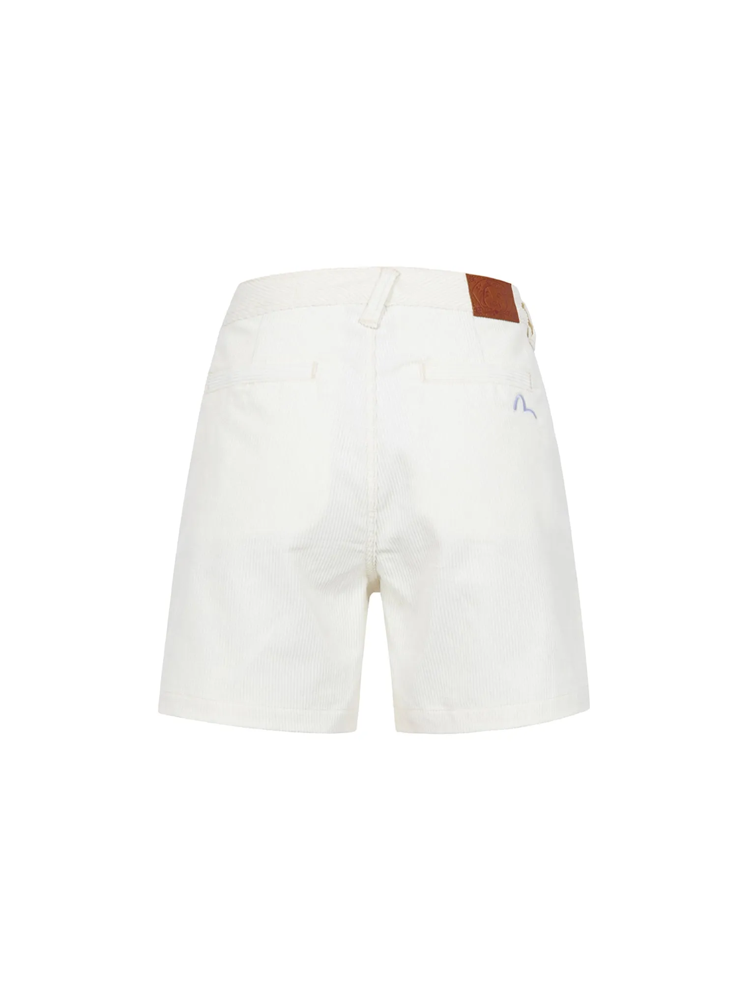 Seagull Embroidery Corduroy Shorts