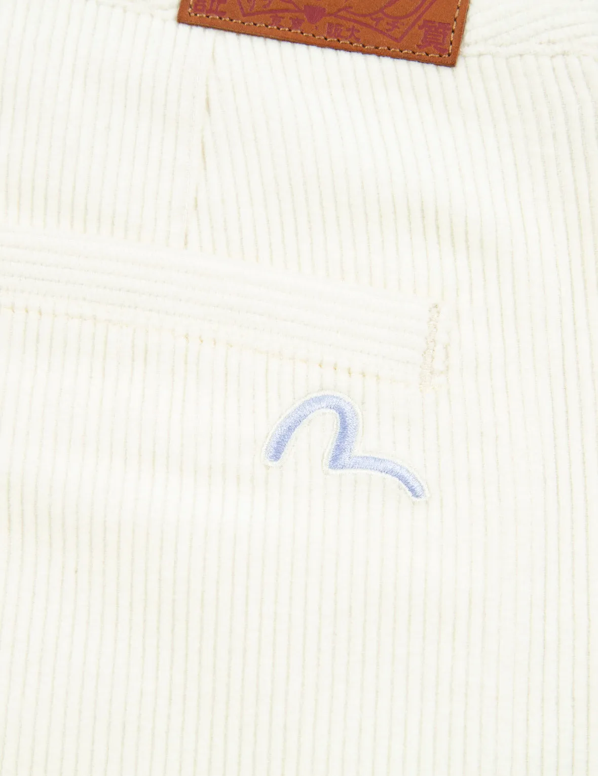 Seagull Embroidery Corduroy Shorts