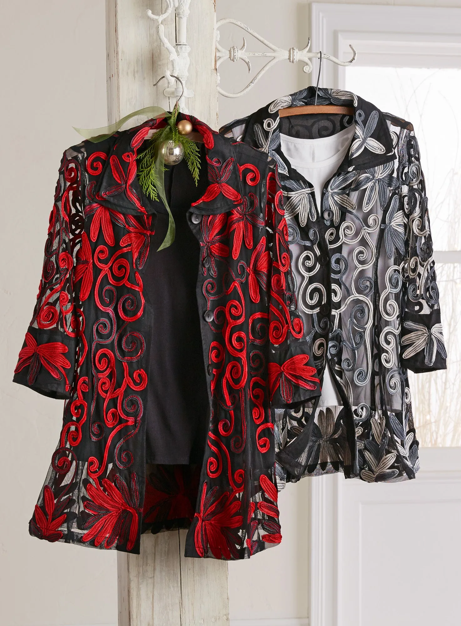 Sheer Soutache Jacket