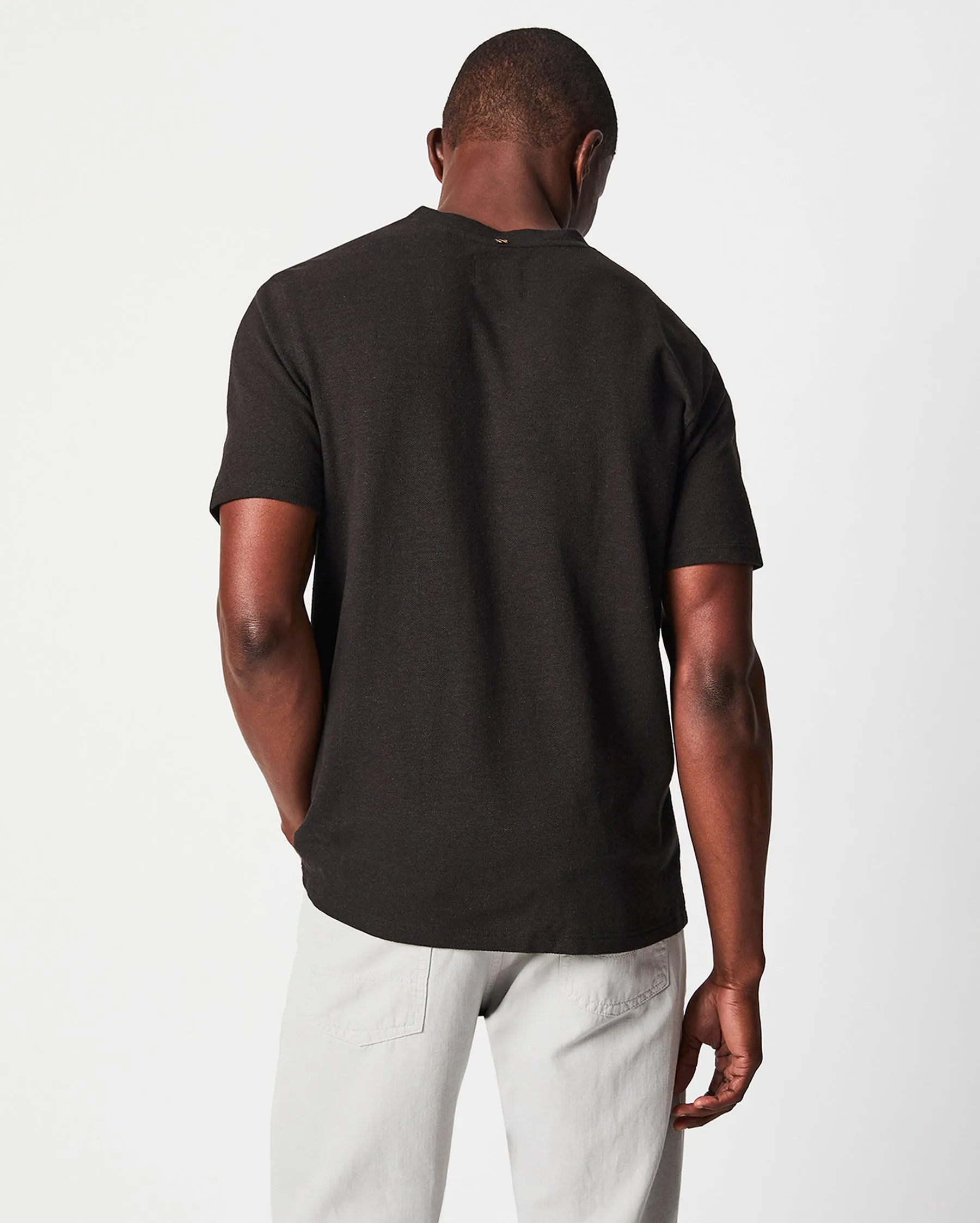 Short Sleeve Hemp Cotton Henley