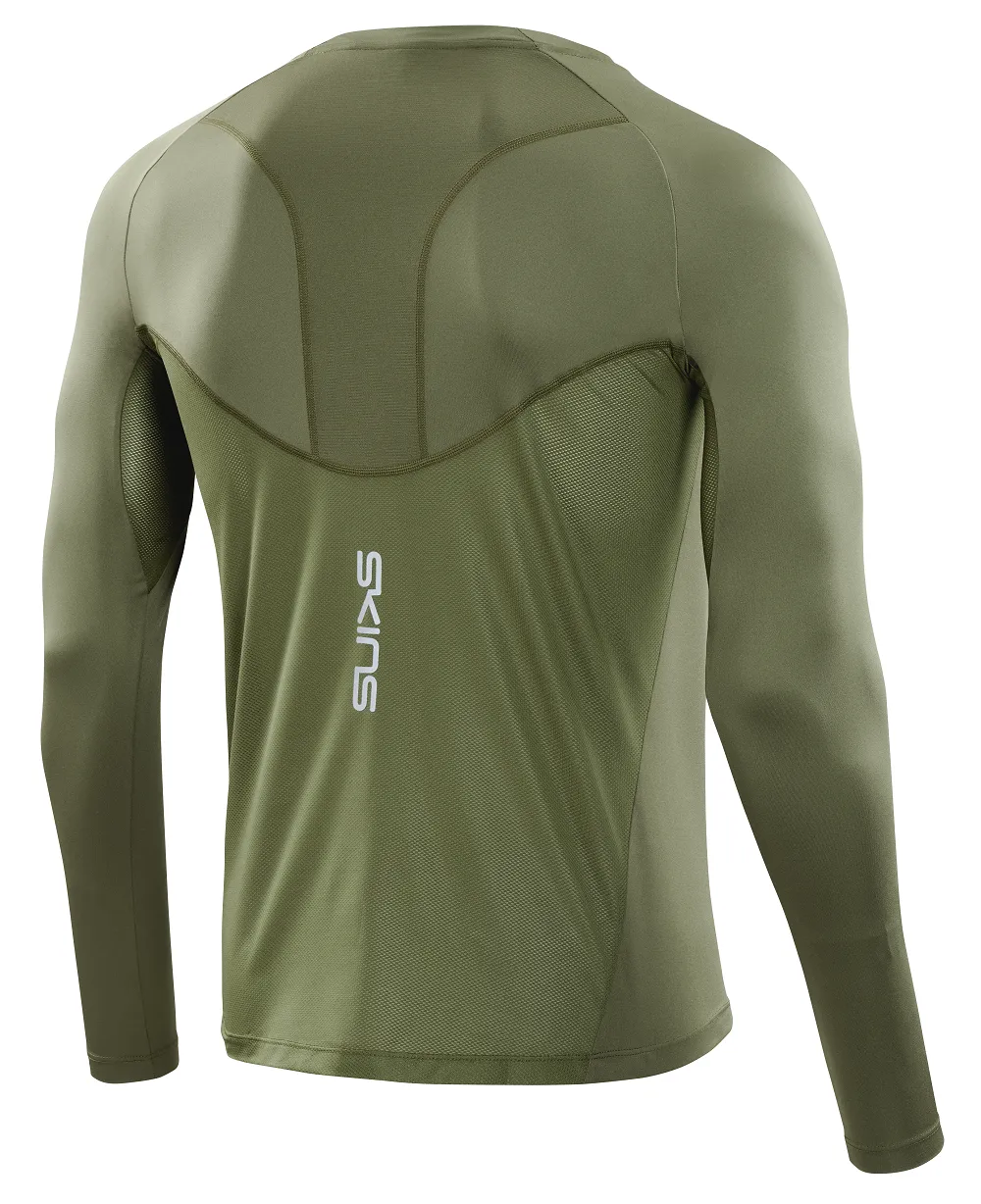 SKINS Men's Long Sleeve Tops 3-Series - Khaki