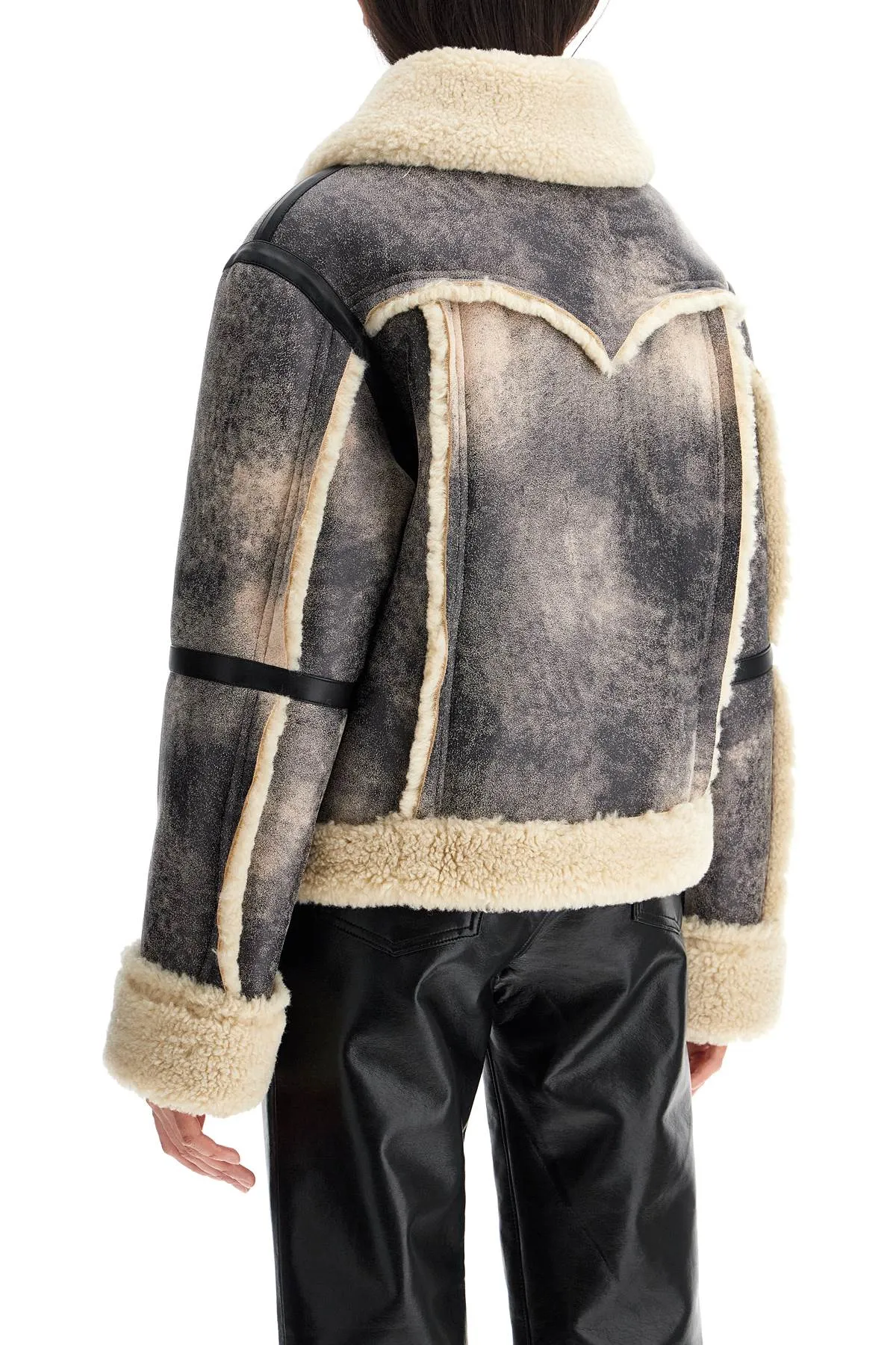 Stand Studio lessie faux shearling jacket