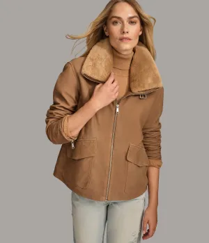 Stormi Faux Shearling Aviator