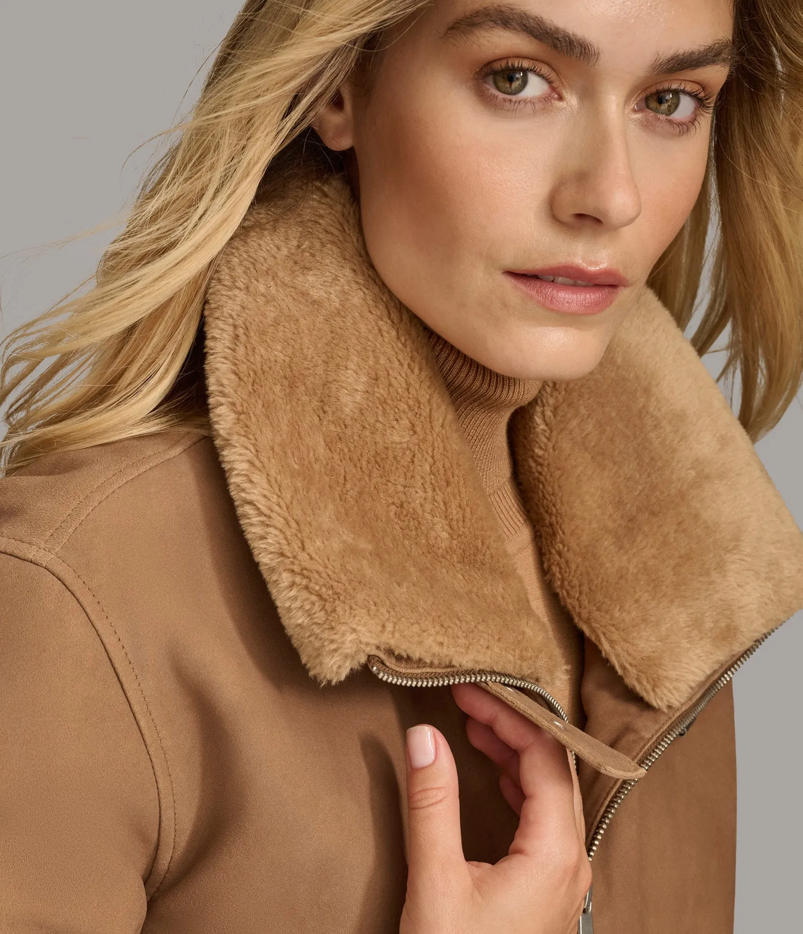 Stormi Faux Shearling Aviator