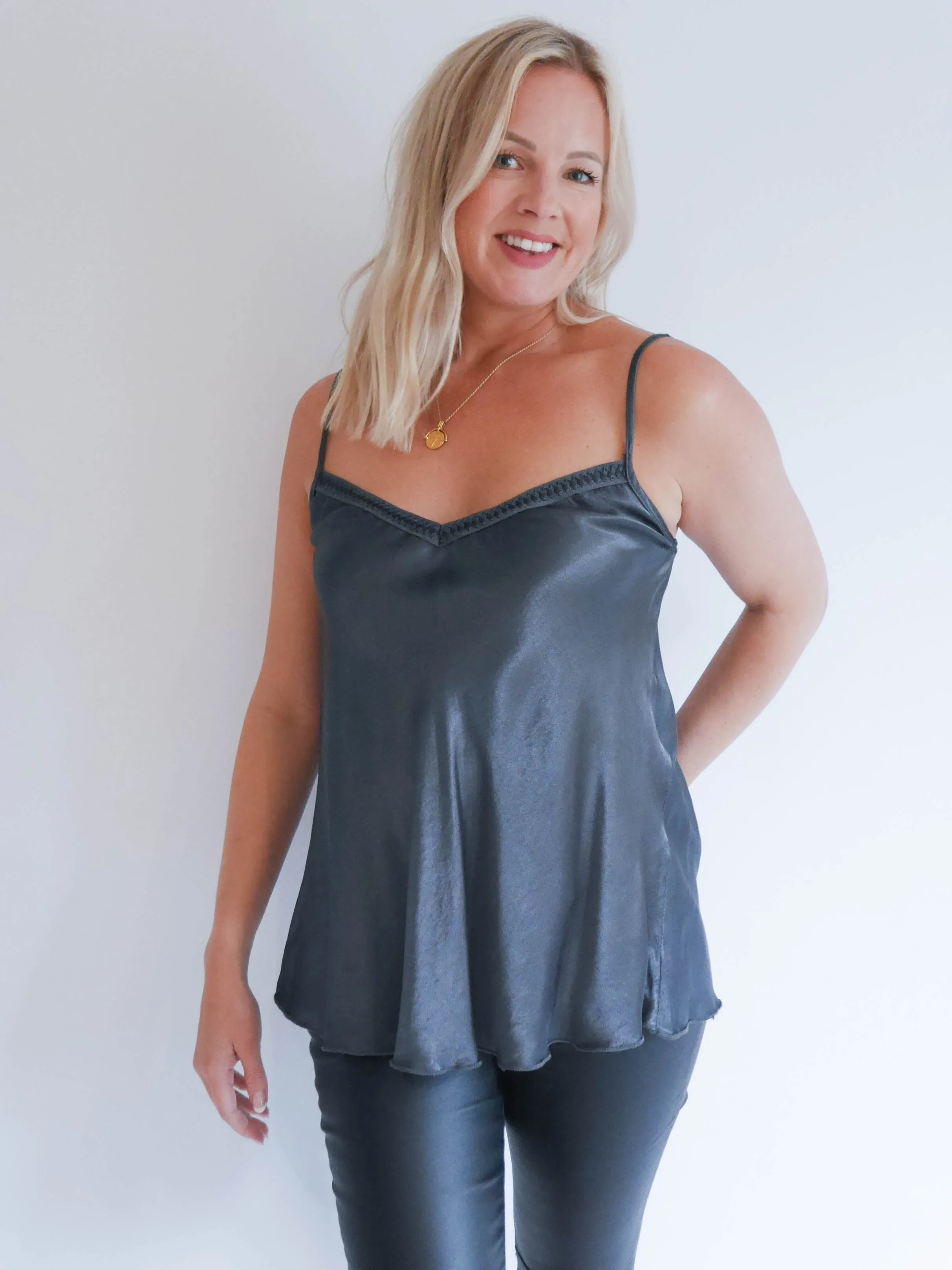 Tamsin Camisole Charcoal