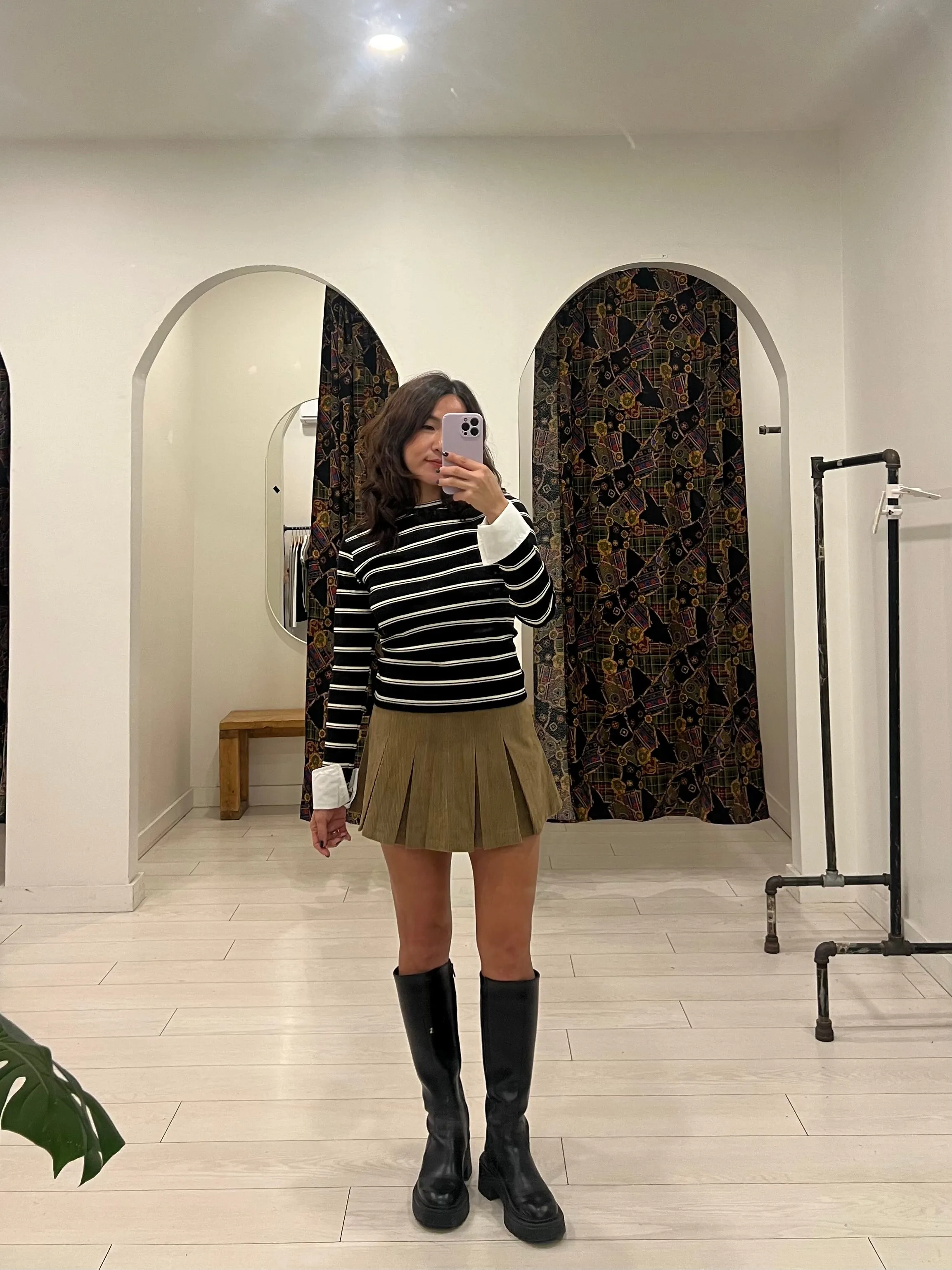 ZURL Corduroy mini skirt