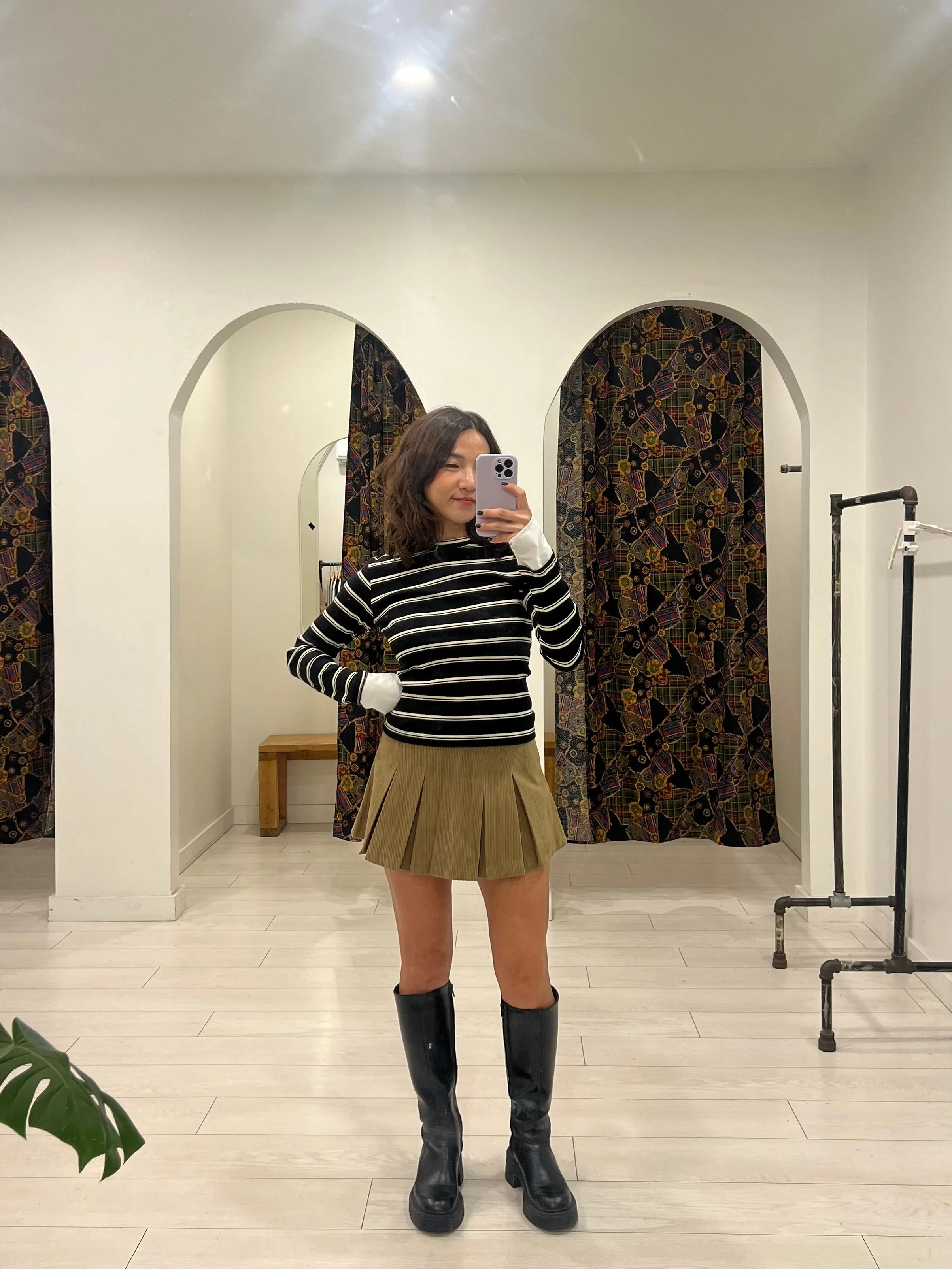 ZURL Corduroy mini skirt