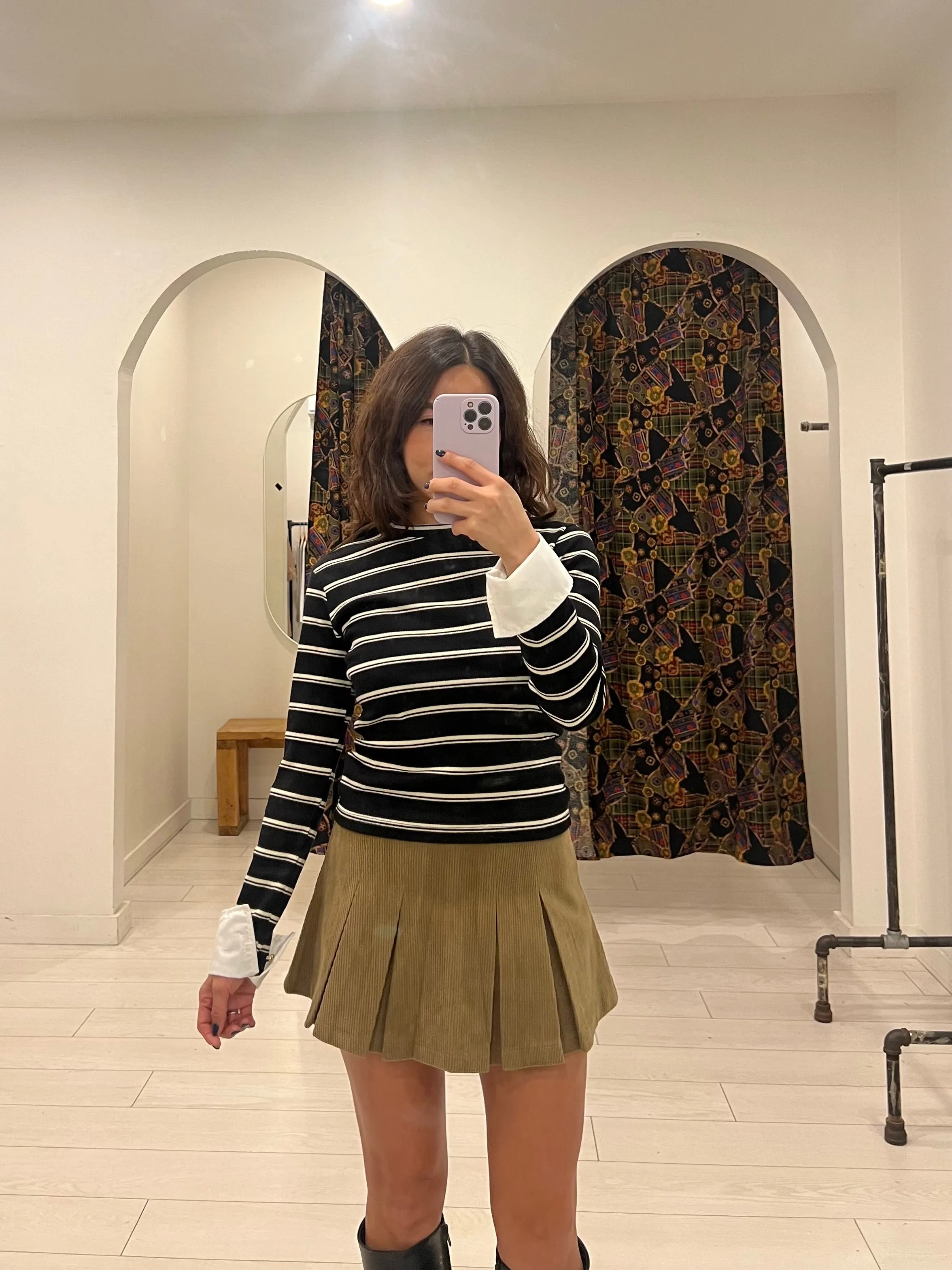 ZURL Corduroy mini skirt