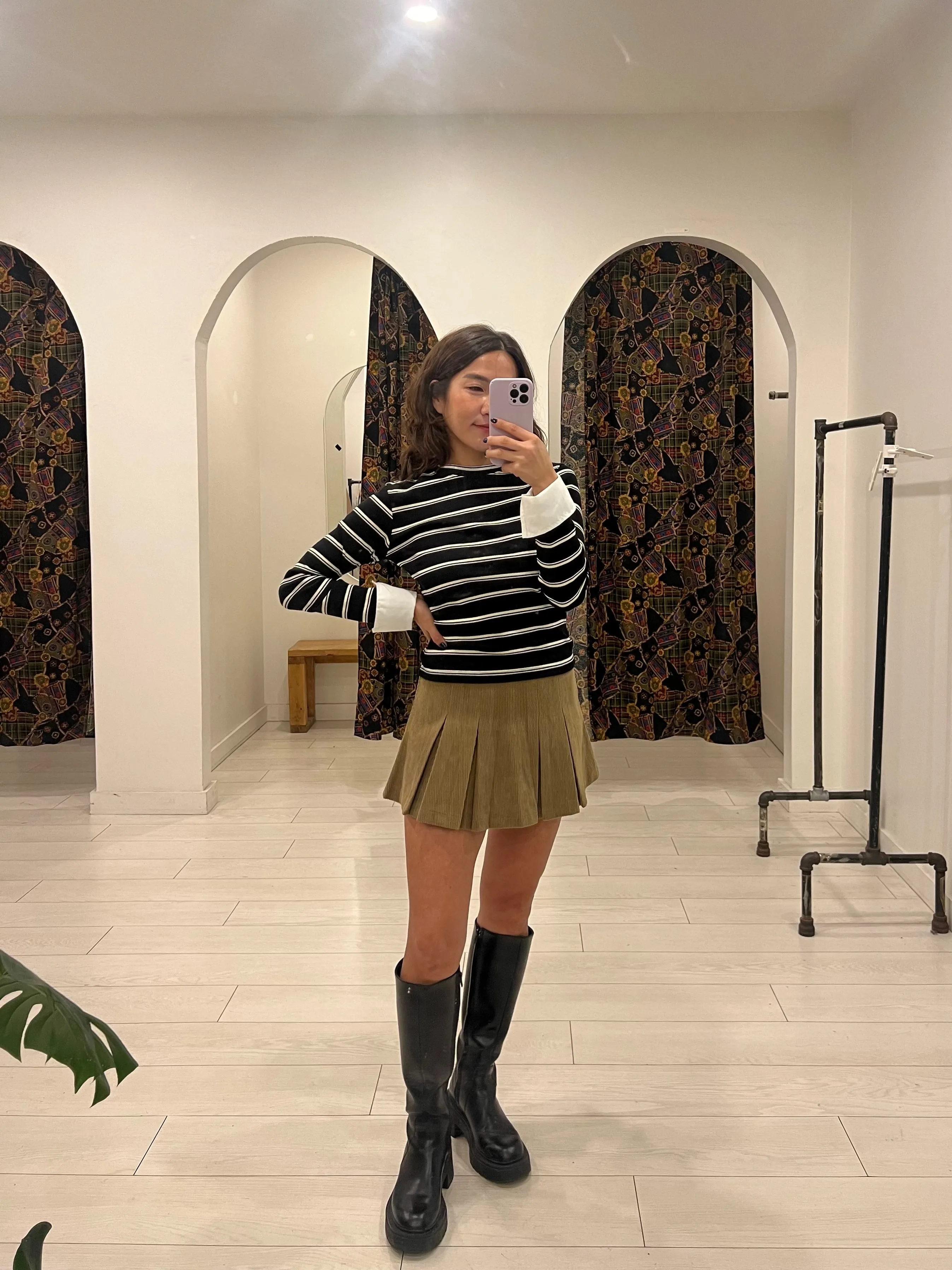 ZURL Corduroy mini skirt